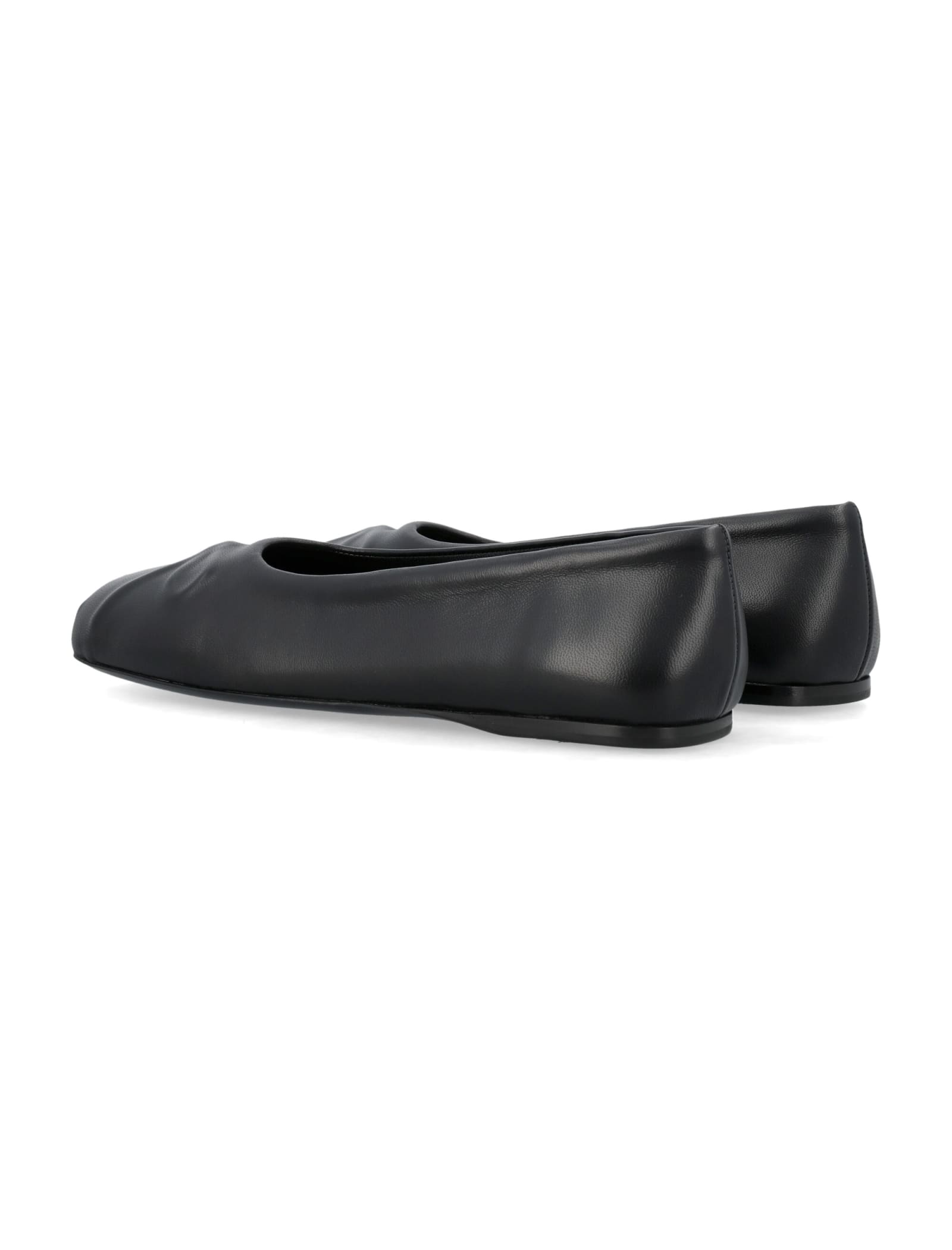 Shop Marni Little Bow Ballet Flats In Black