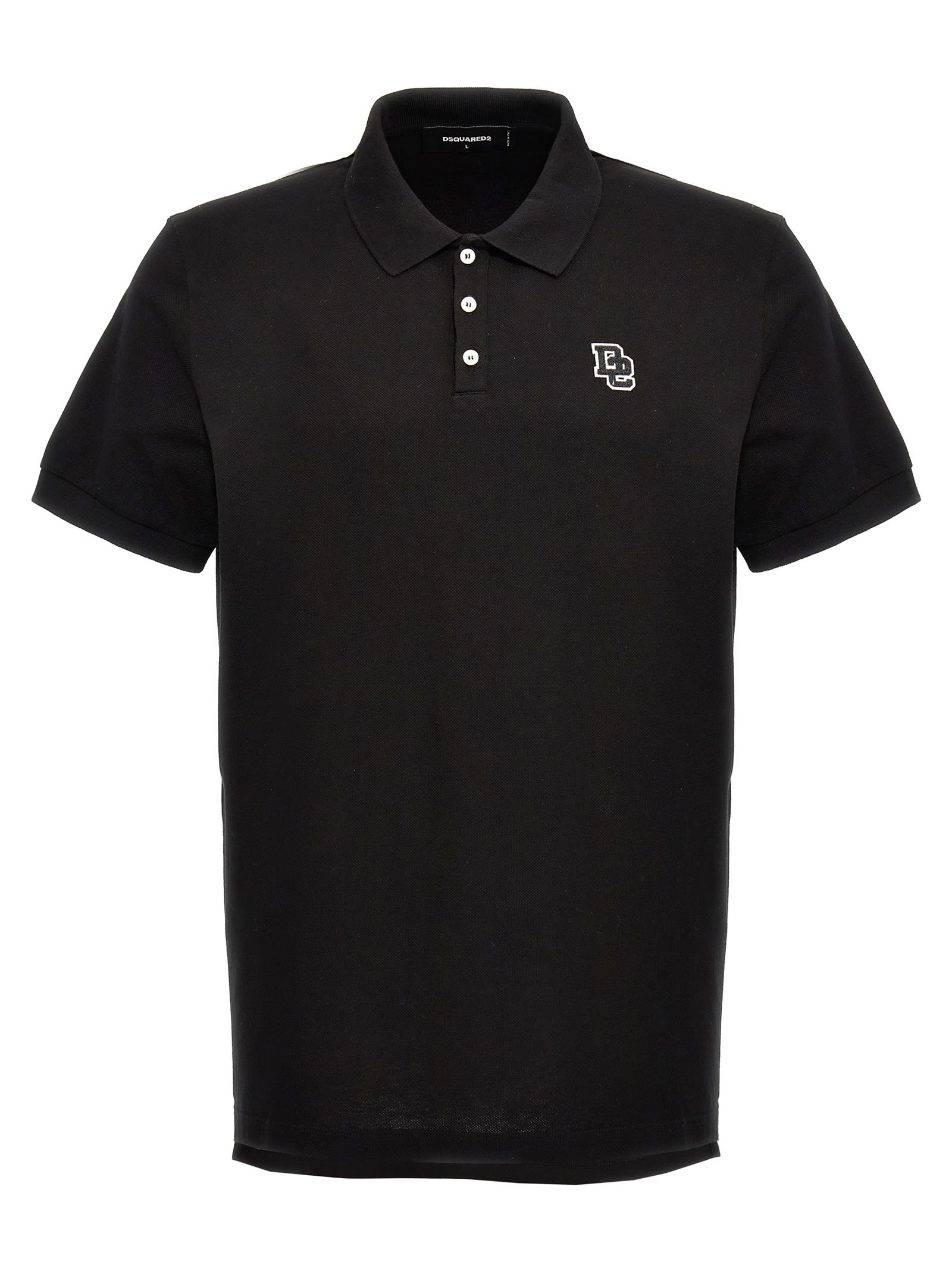 Shop Dsquared2 Tennis Fit Polo Shirt In Black
