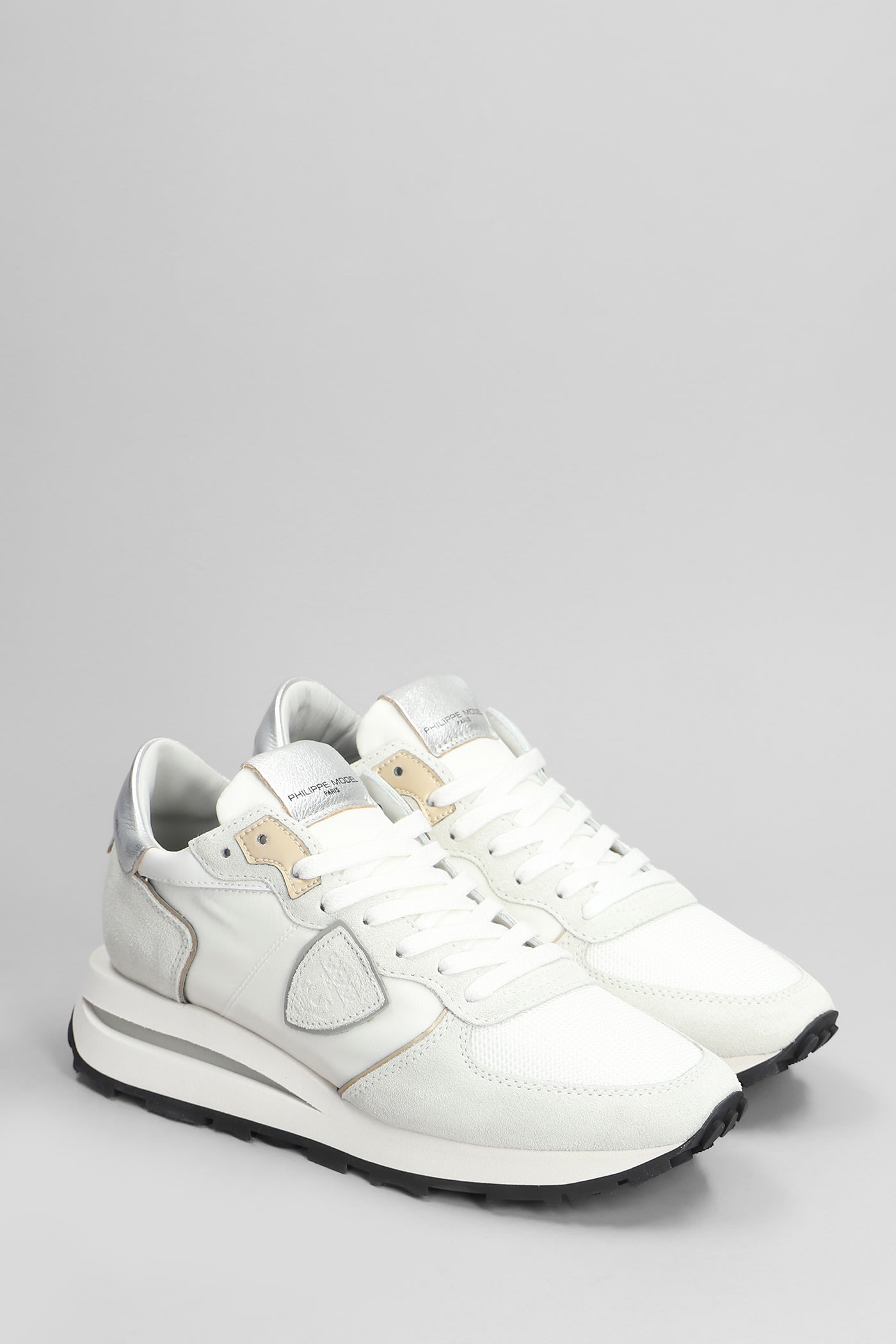 Philippe Model Low-top Sneakers  Tropez Haute Suede In White