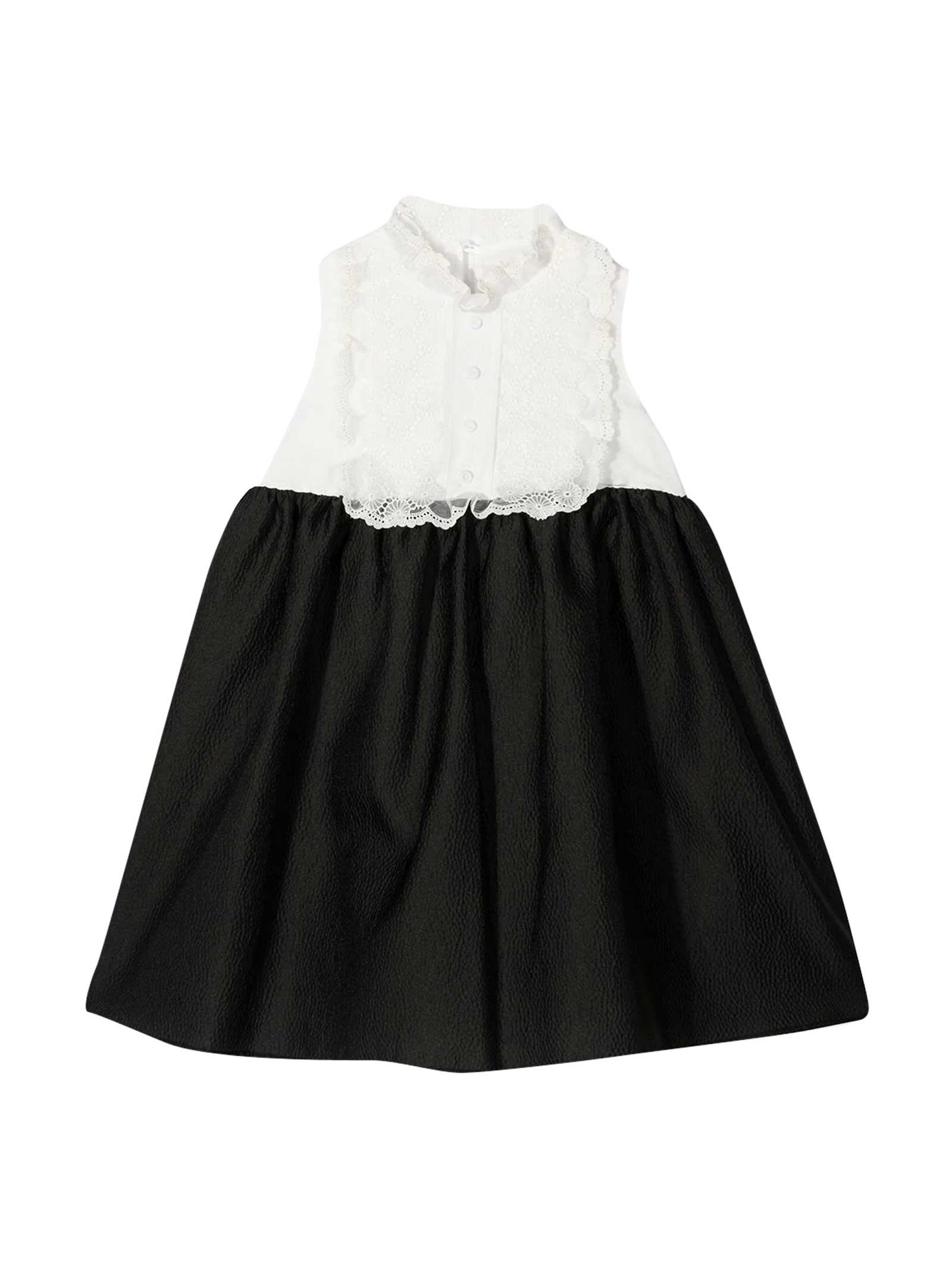 Mimisol Black And White Dress Mi Mi Sol Kids In Nero ModeSens