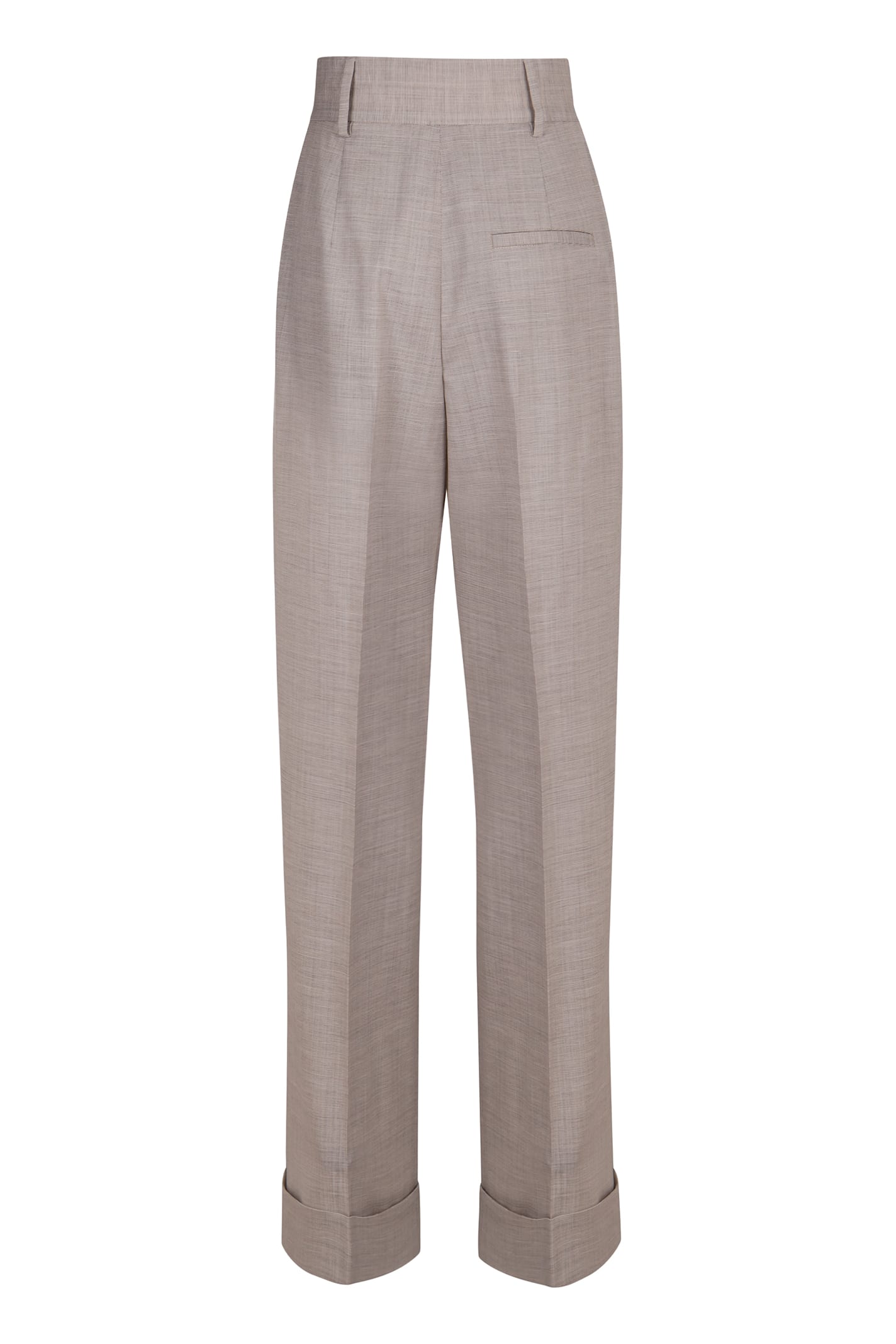 Philosophy Di Lorenzo Serafini Sophisticated Wool Trousers For Women In Fantasiabianco