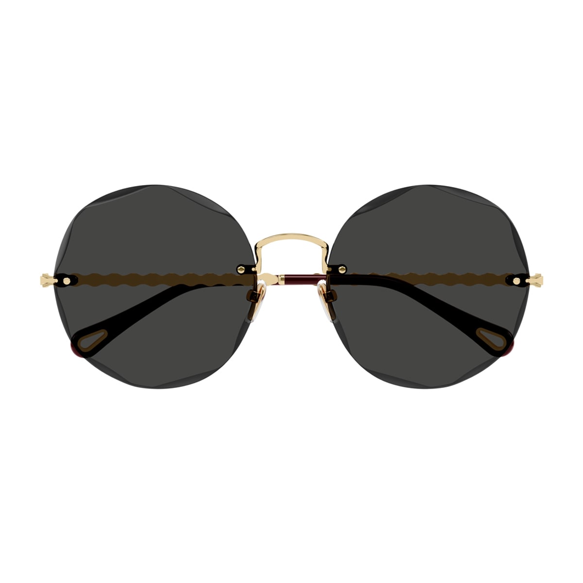 Chloé Ch0254s Linea Chloé 001 Gold Grey Sunglasses