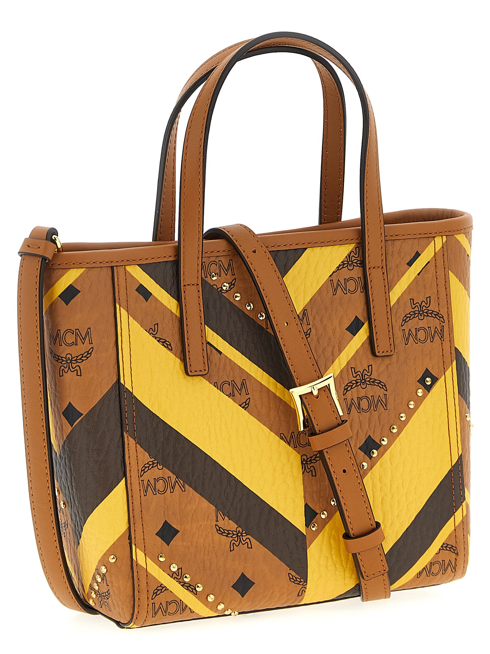 Mcm Toni Mini Shopping Bag In Multi