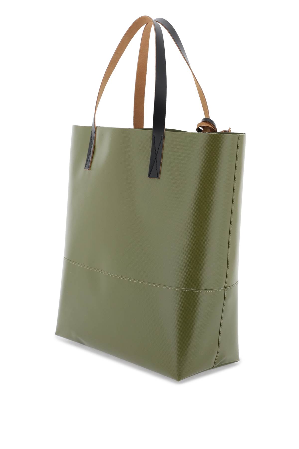 Shop Marni Tribeca Tote Bag In Olive
