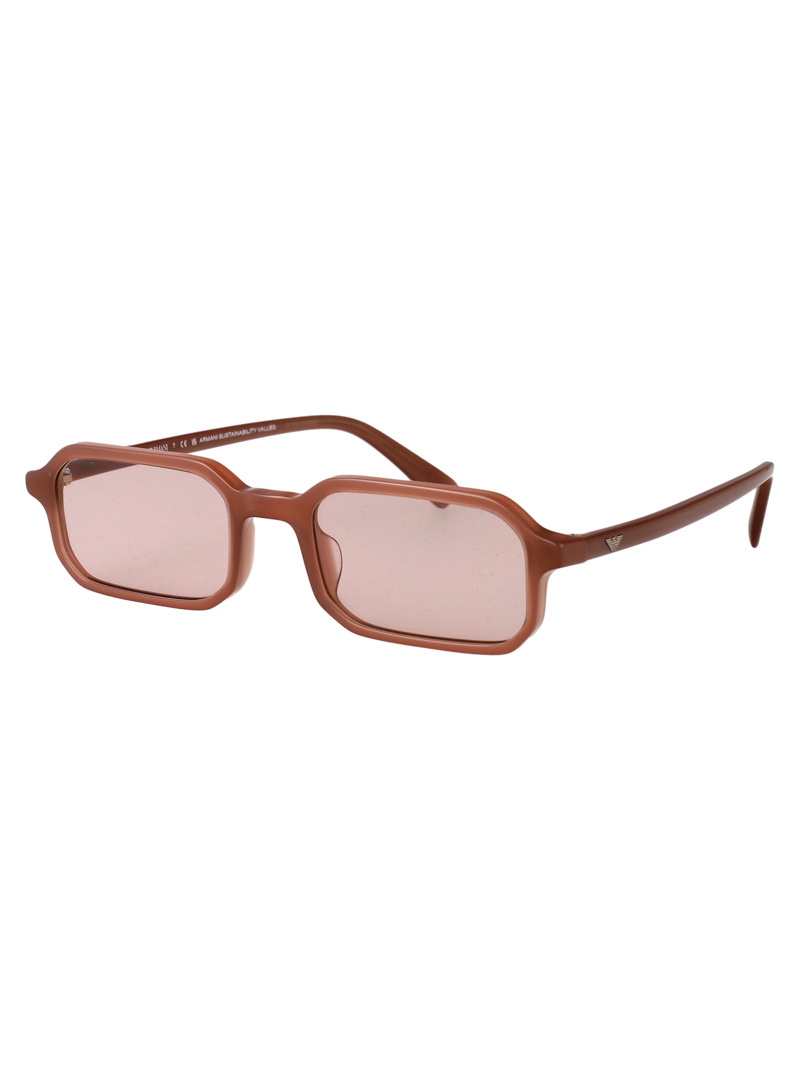 Emporio Armani Rectangular Sunglasses 0 Ea4253 U 627173 In Neutral