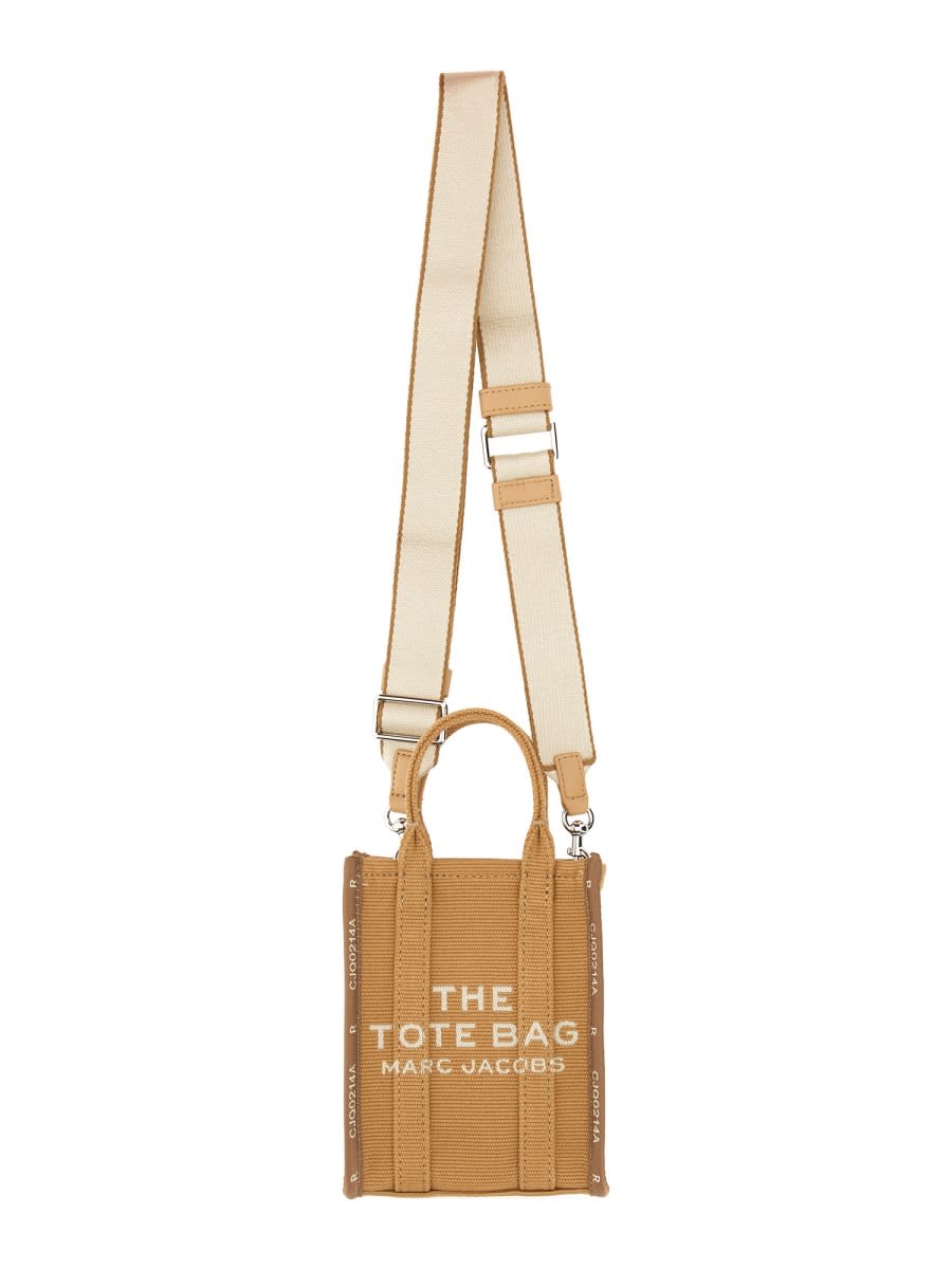 Shop Marc Jacobs The Tote Mini Bag In Beige