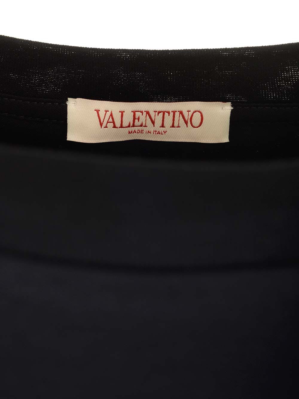 Shop Valentino Iconograph T-shirt In Black