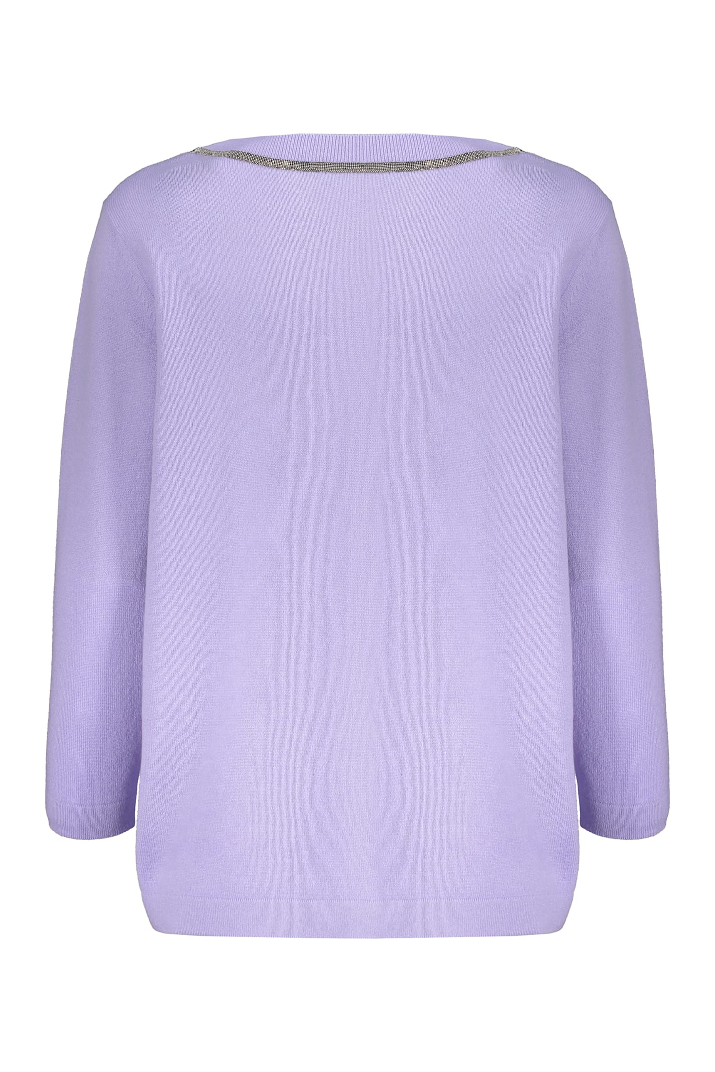 Fabiana Filippi Virgin Wool Blend Sweater In Lilac