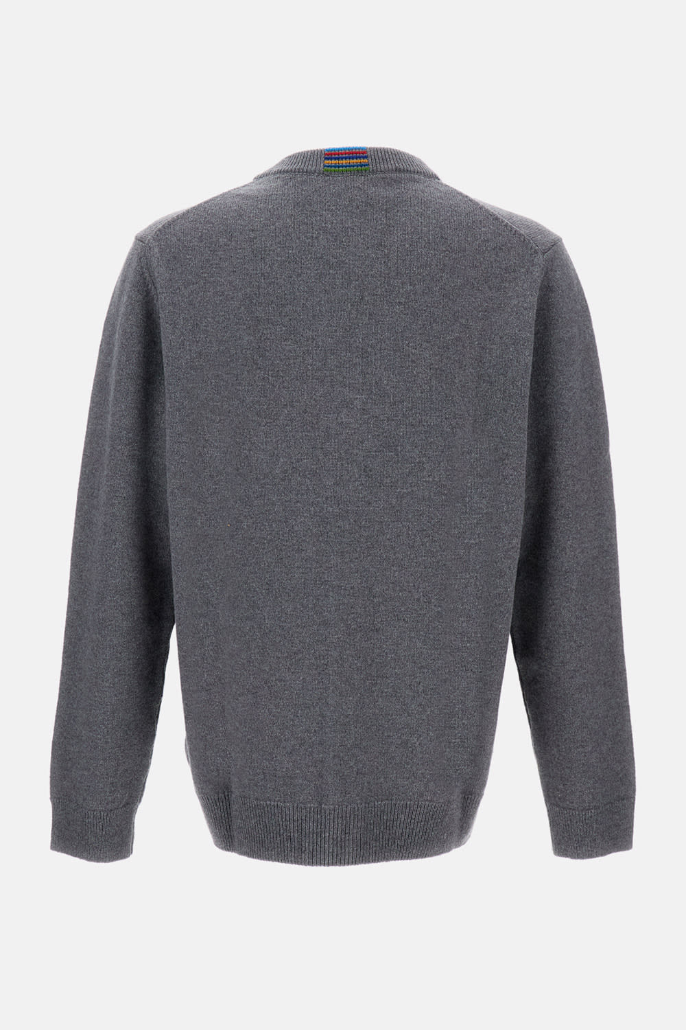 Paul Smith Classic Gray Cardigan With V-neck In Gray