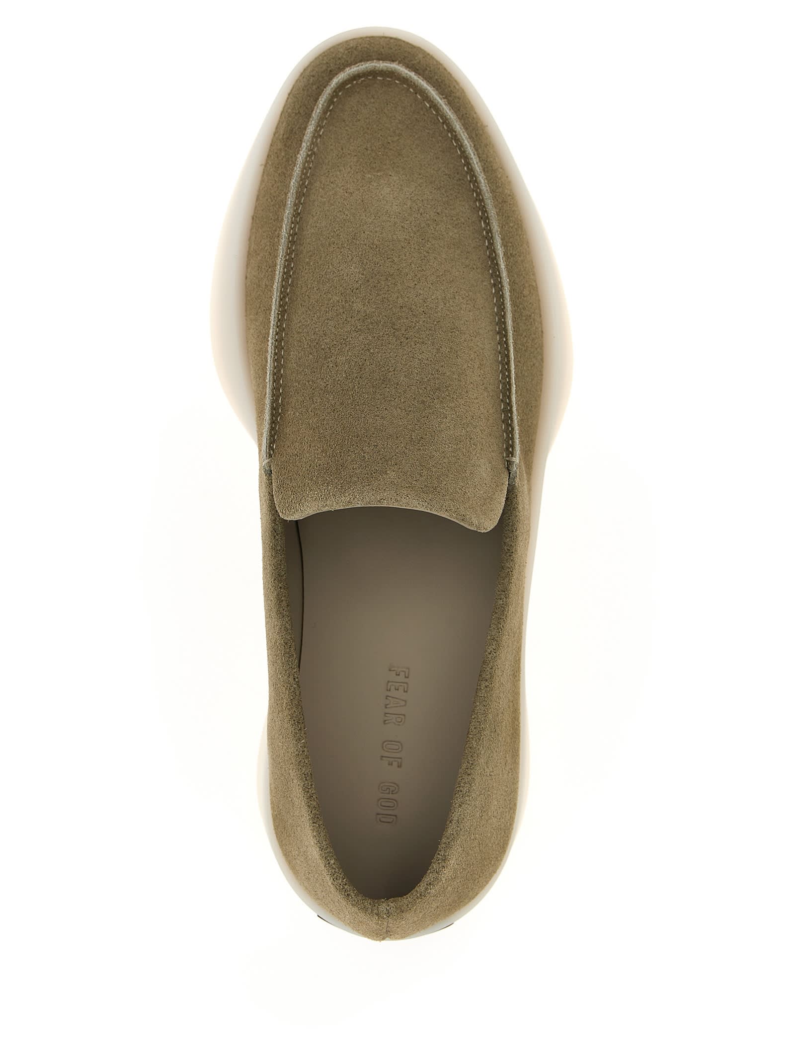 Shop Fear Of God Loafer Loafers In Beige