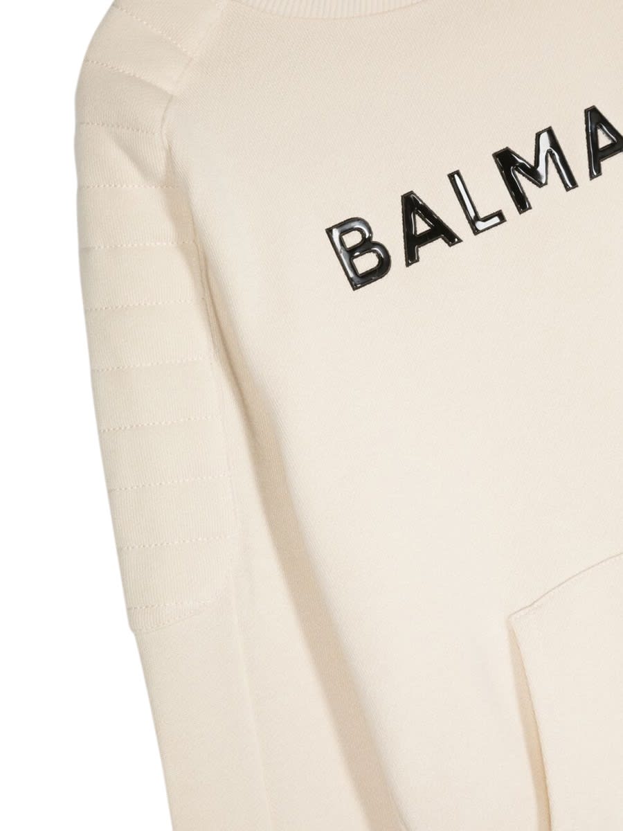 BALMAIN LOGO CREWNECK SWEATSHIRT 