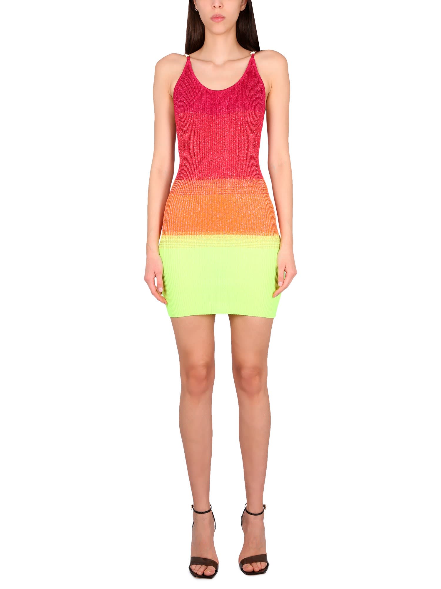 Gcds Multicoloured Sleeveless Dress In Fuchsia