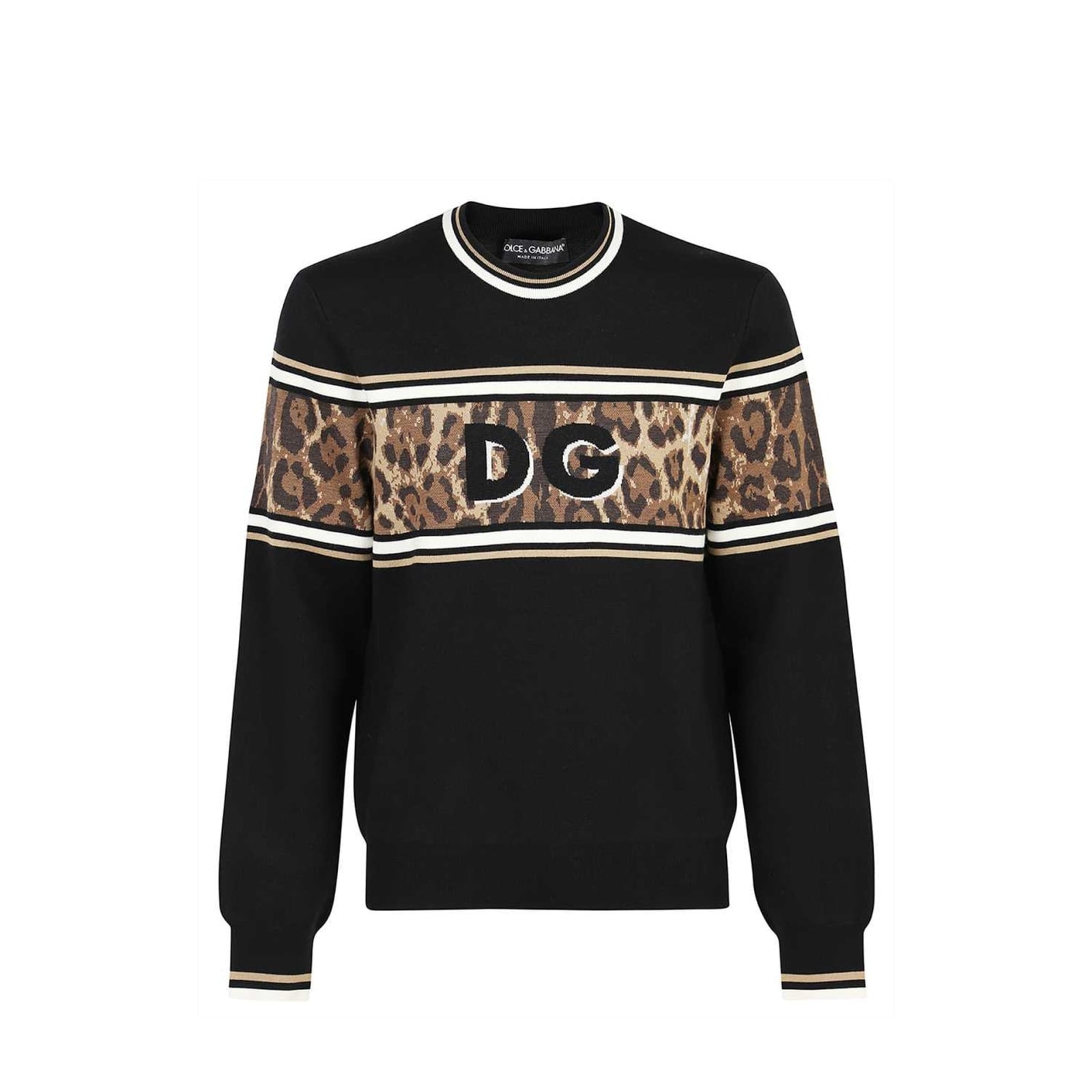 Shop Dolce & Gabbana Dg Sweater In Black