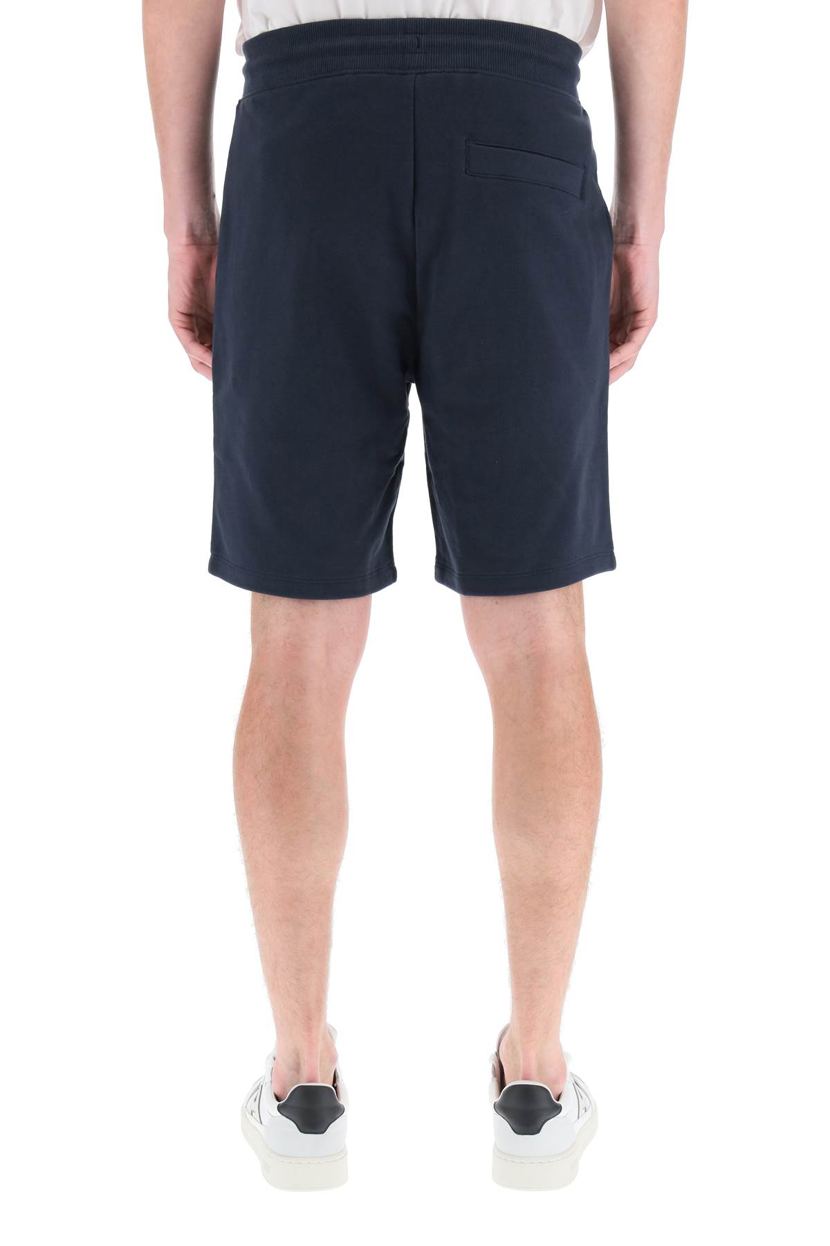 Shop Hugo Boss Diz Sweat Shorts In Dark Blue (blue)