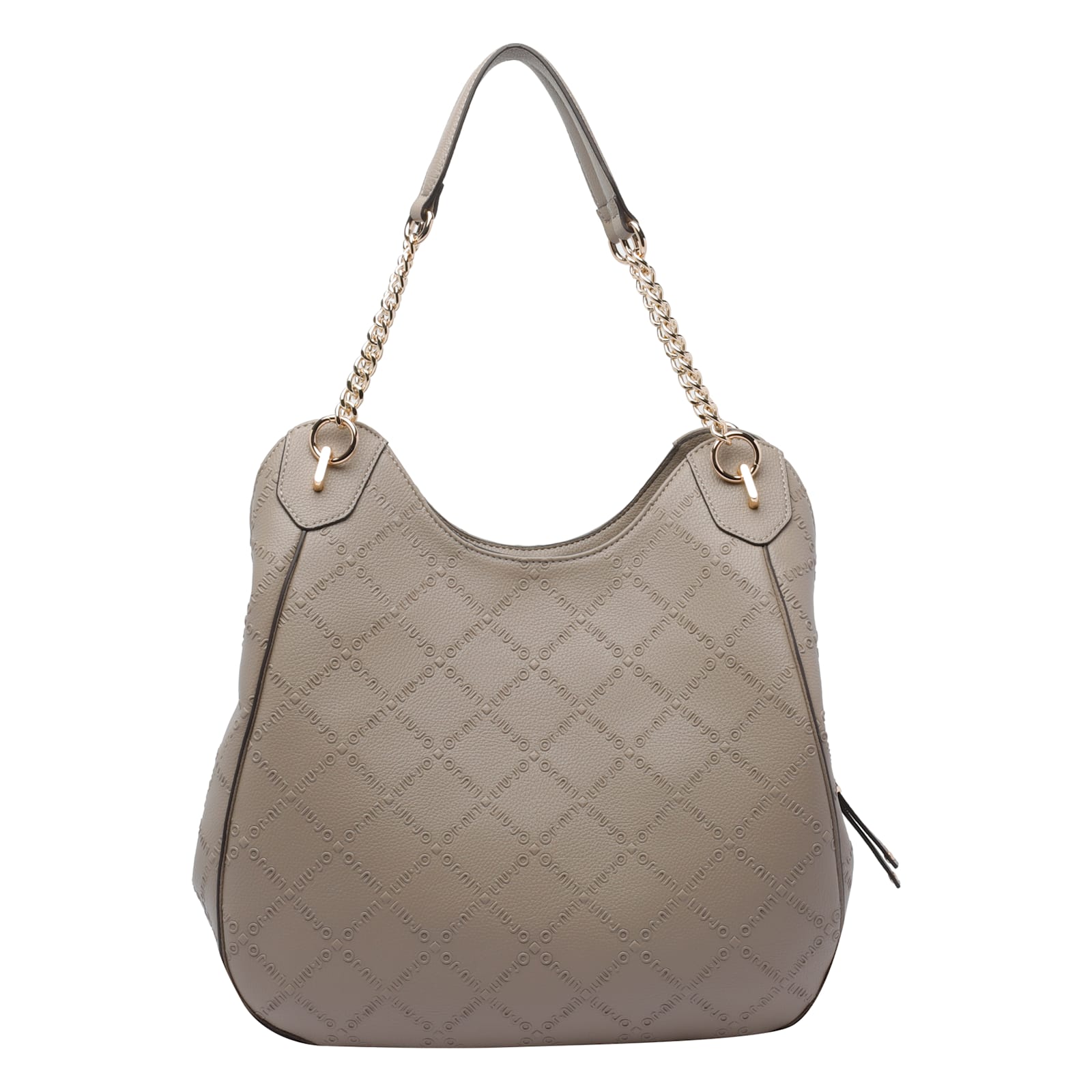 Liu •jo Large Logo Satchel Bag In Sand