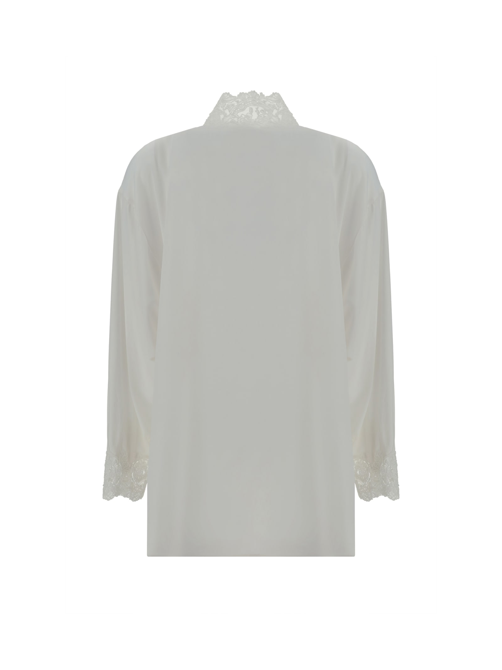 Shop Ermanno Scervino Shirt In Snow White