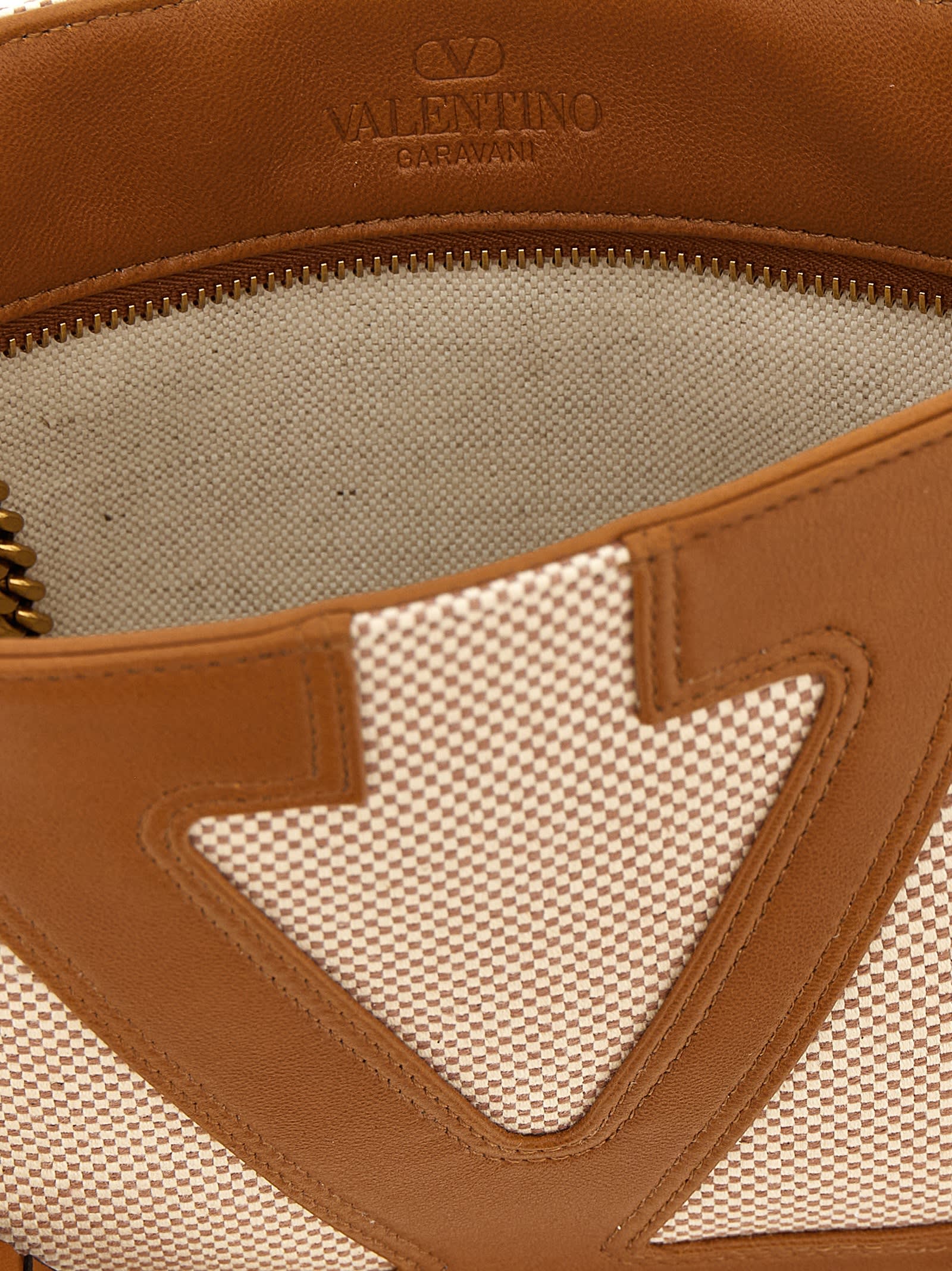 Valentino Garavani Viva Superstar Shoulder Bag In Brown