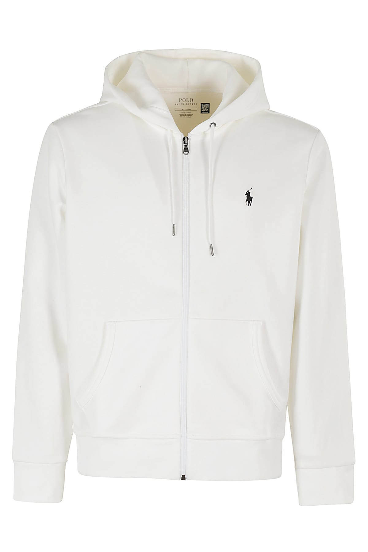 Shop Polo Ralph Lauren Full Zip Performance Tecnica In Bianco