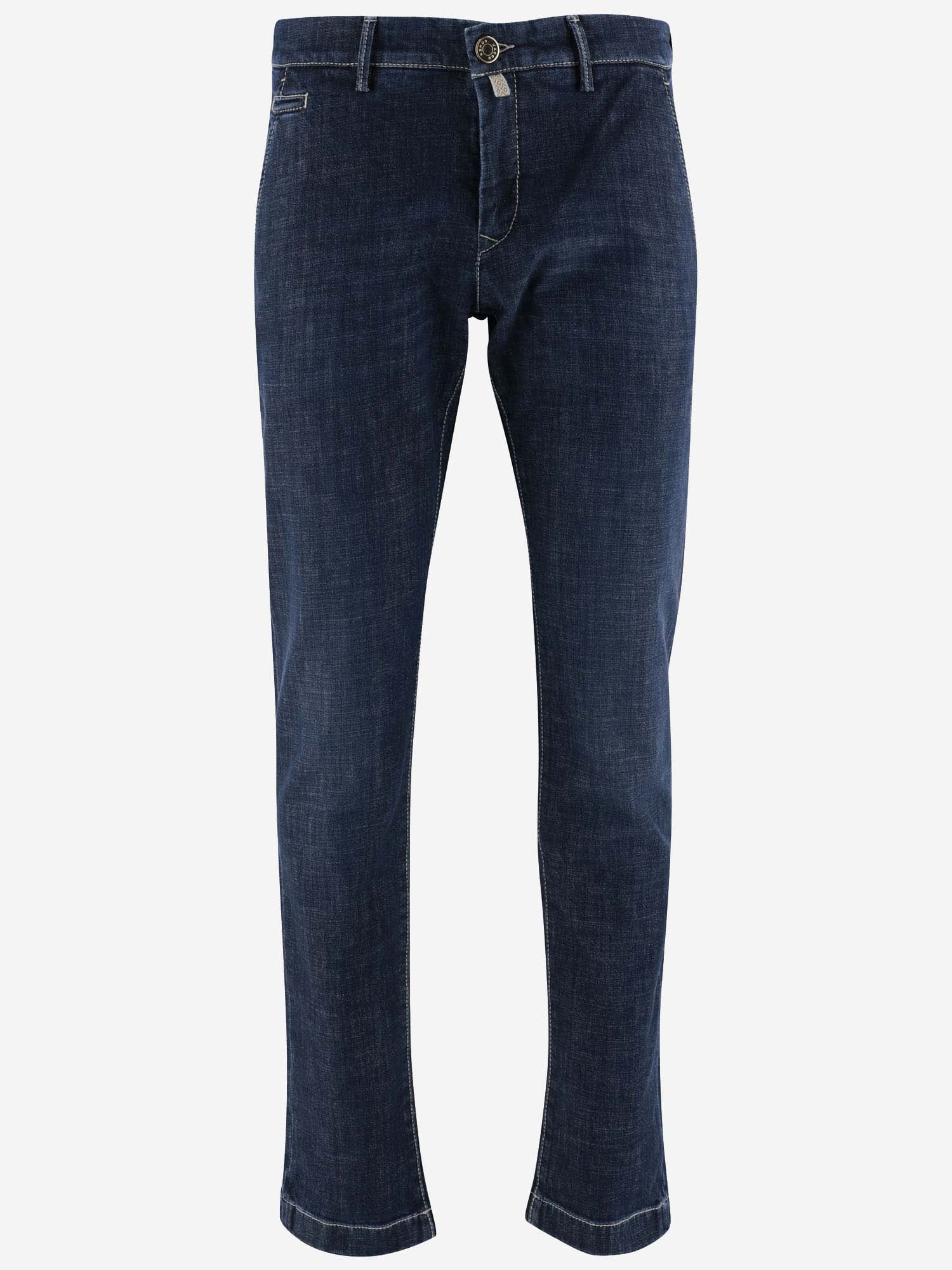 Shop Jacob Cohen Stretch Cotton Denim Jeans Jeans In Blu