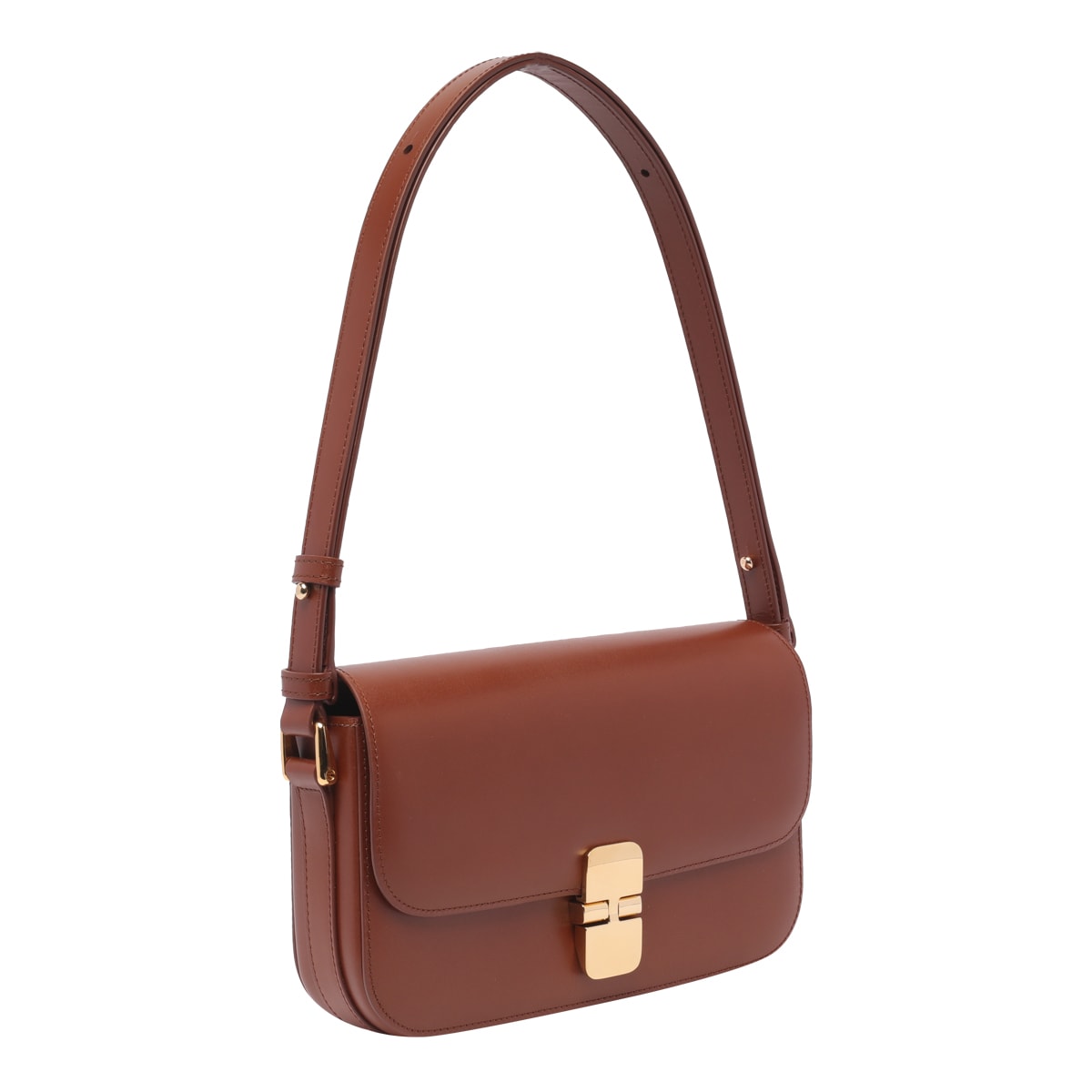 Shop Apc Grace Baguette Bag In Brown