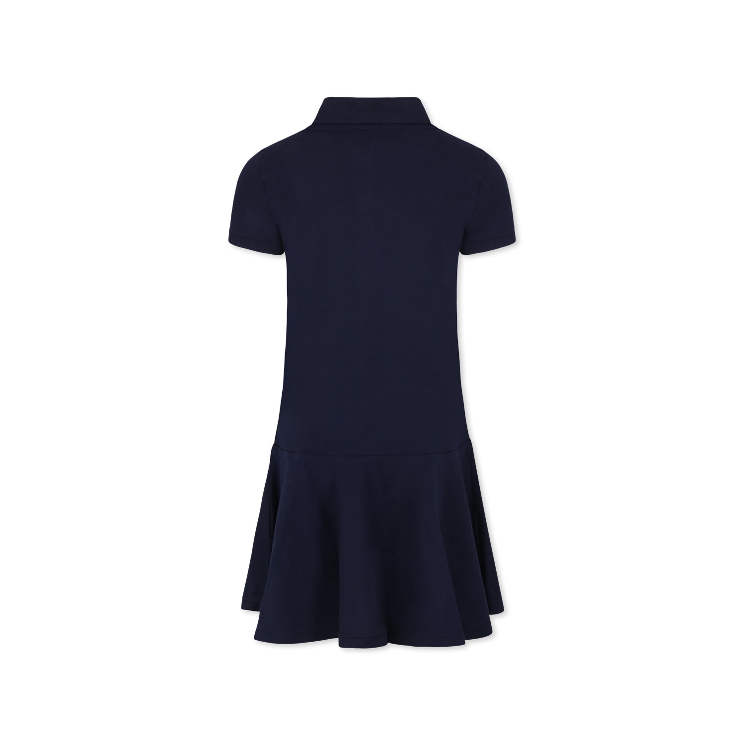 Polo Ralph Lauren Blue Dress For Girl With Horse In Blue