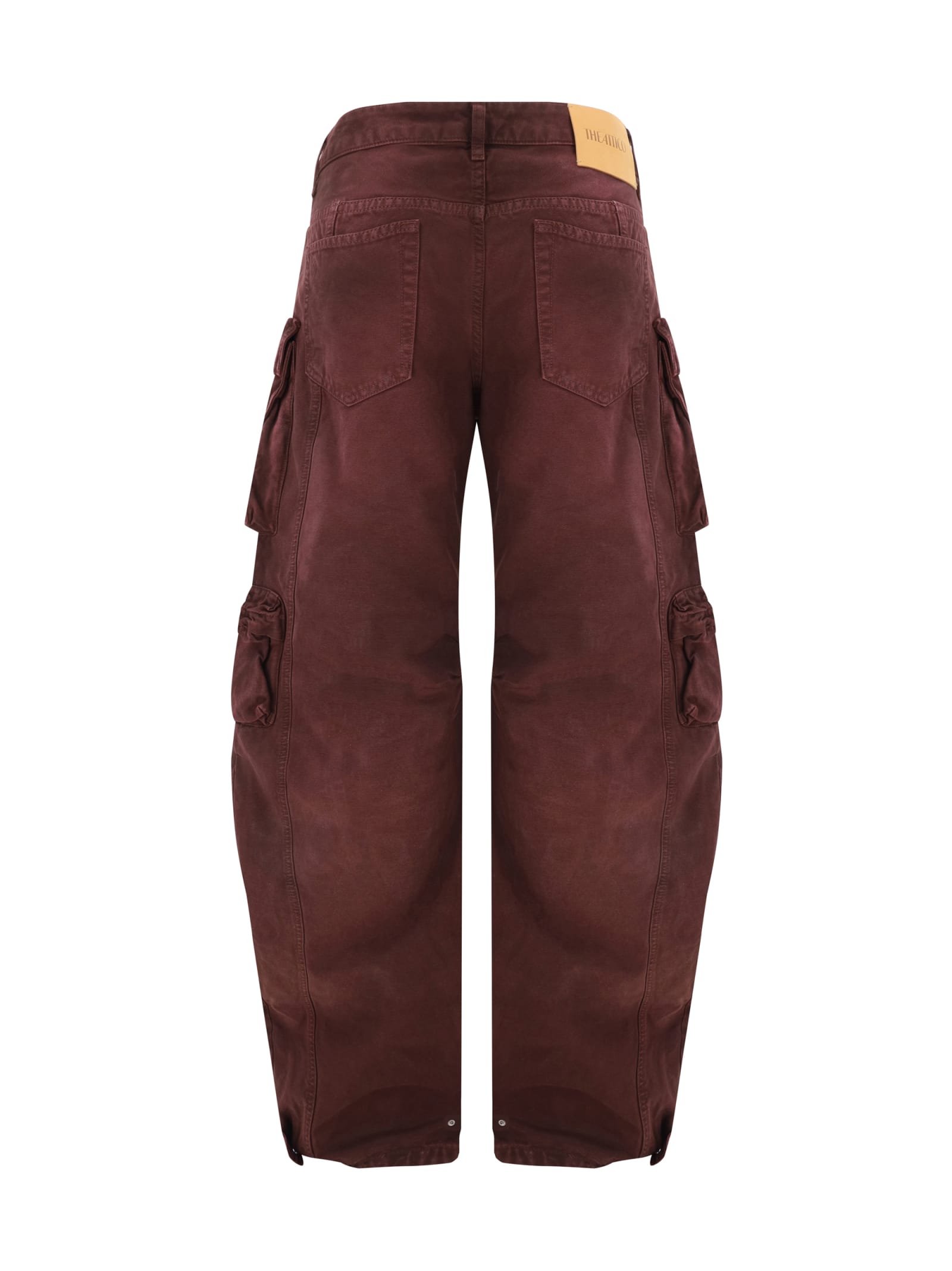 Shop Attico Fern Cargo Pants In Red