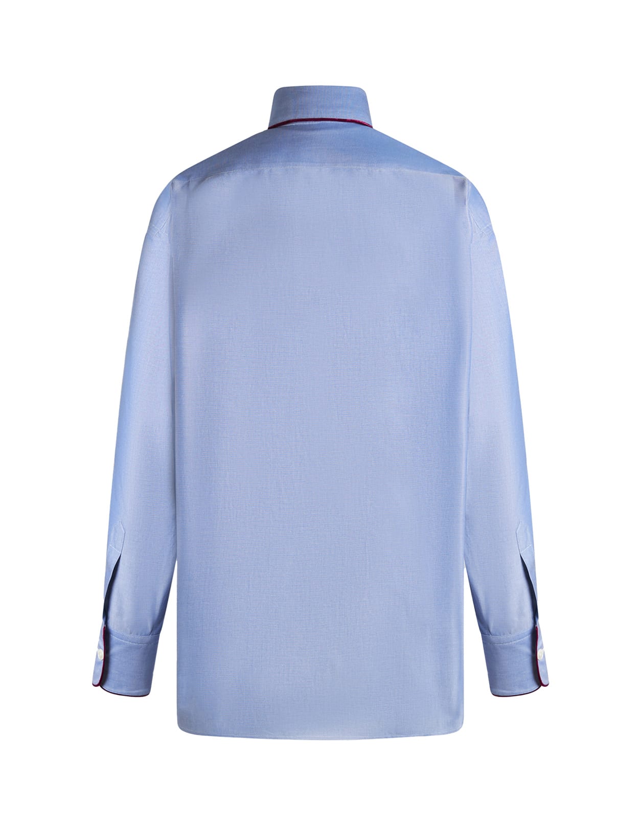 Shop Etro Light Blue Oxford Shirt With Pegasus