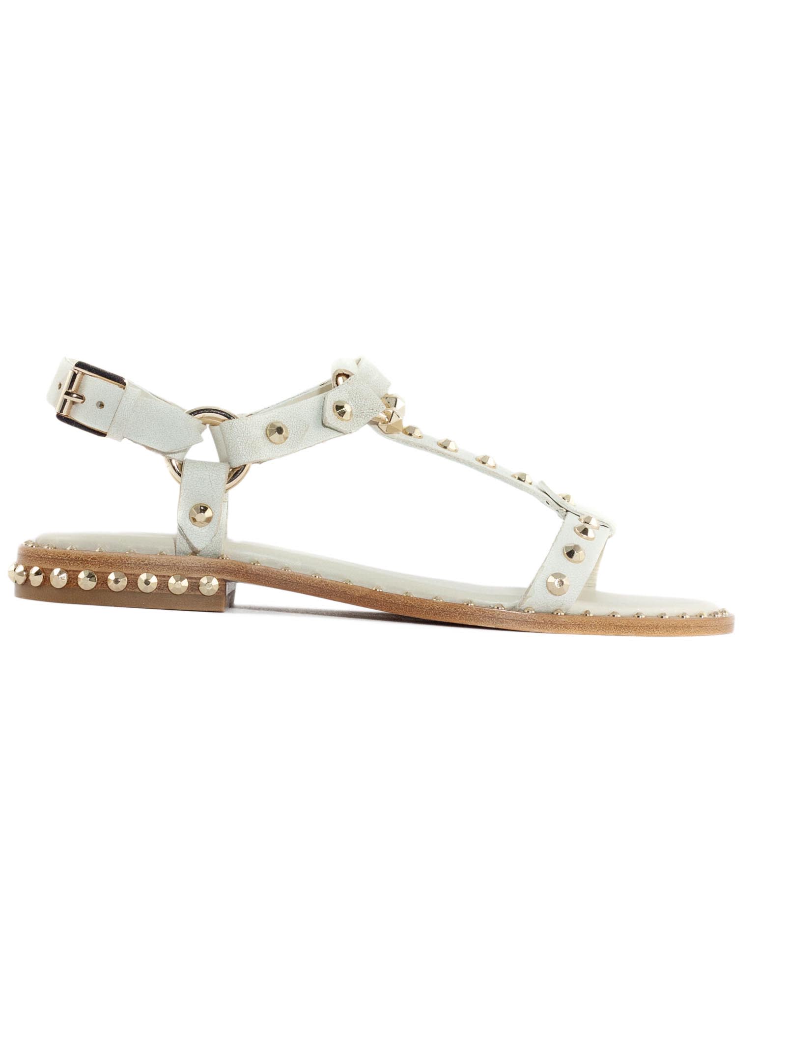 White Leather Patsy Sandals