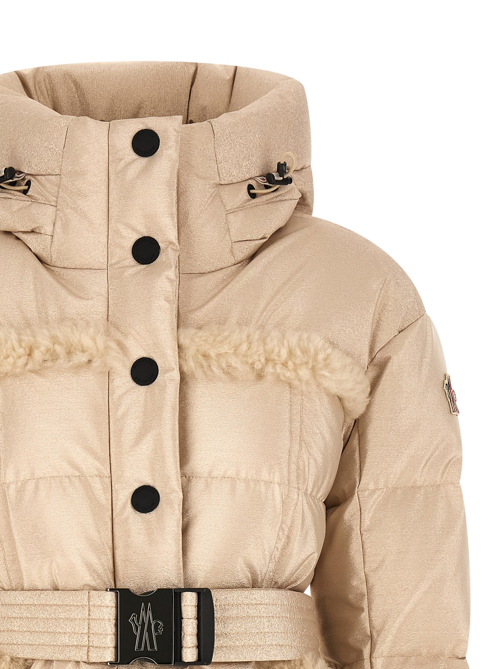 Moncler Mondim Puffer Jackets Gold In Brown