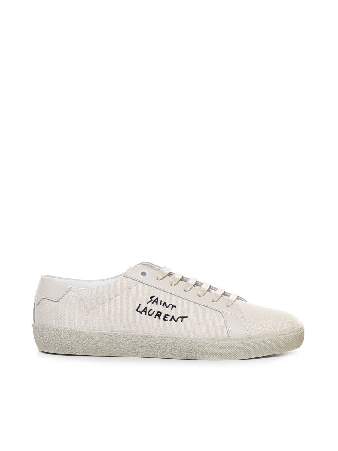 Shop Saint Laurent Sneakers Court Sl/06 In White
