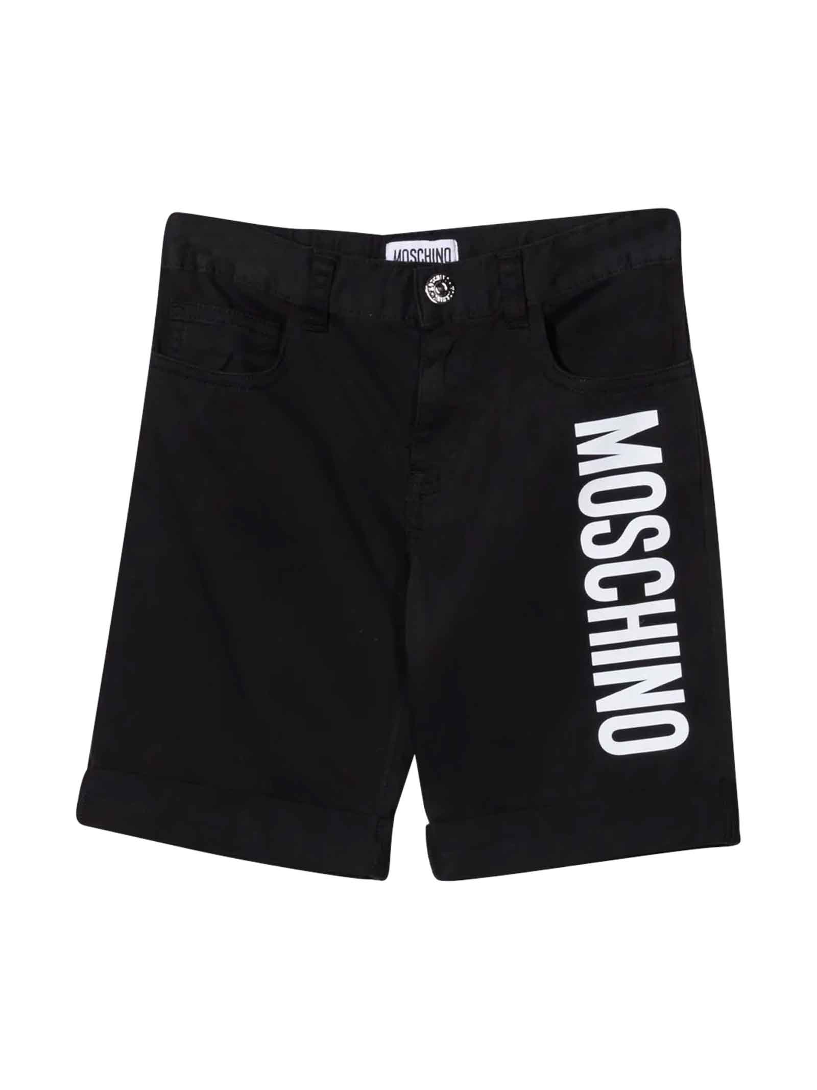 Moschino Unisex Black Shorts
