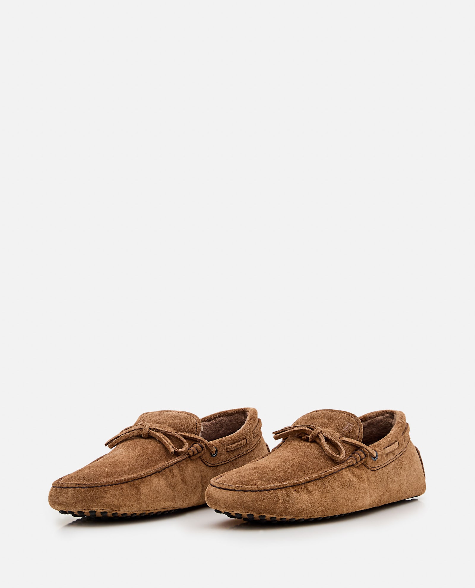 Tod's Suede Loafer In Brown