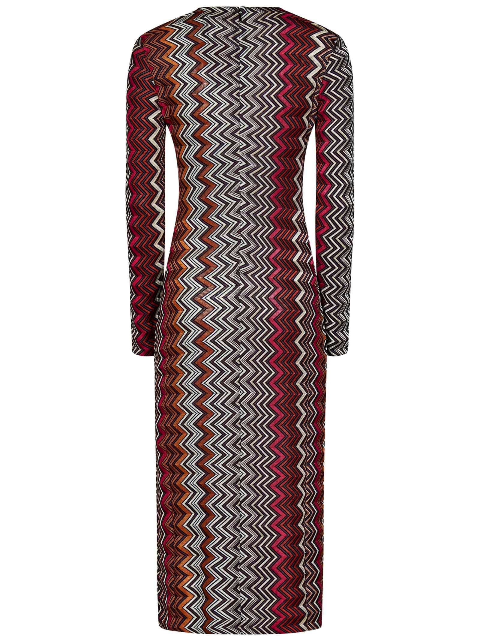 Shop Missoni Dress In Multicolour