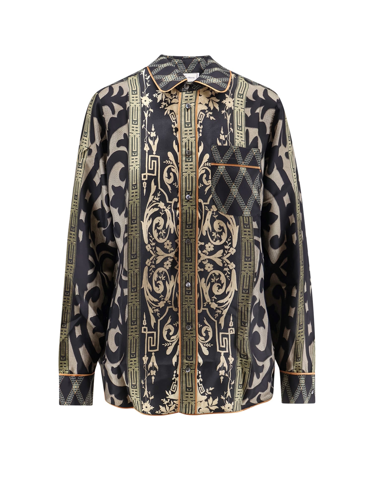 Pierre-louis Mascia Silk Shirt In Gray
