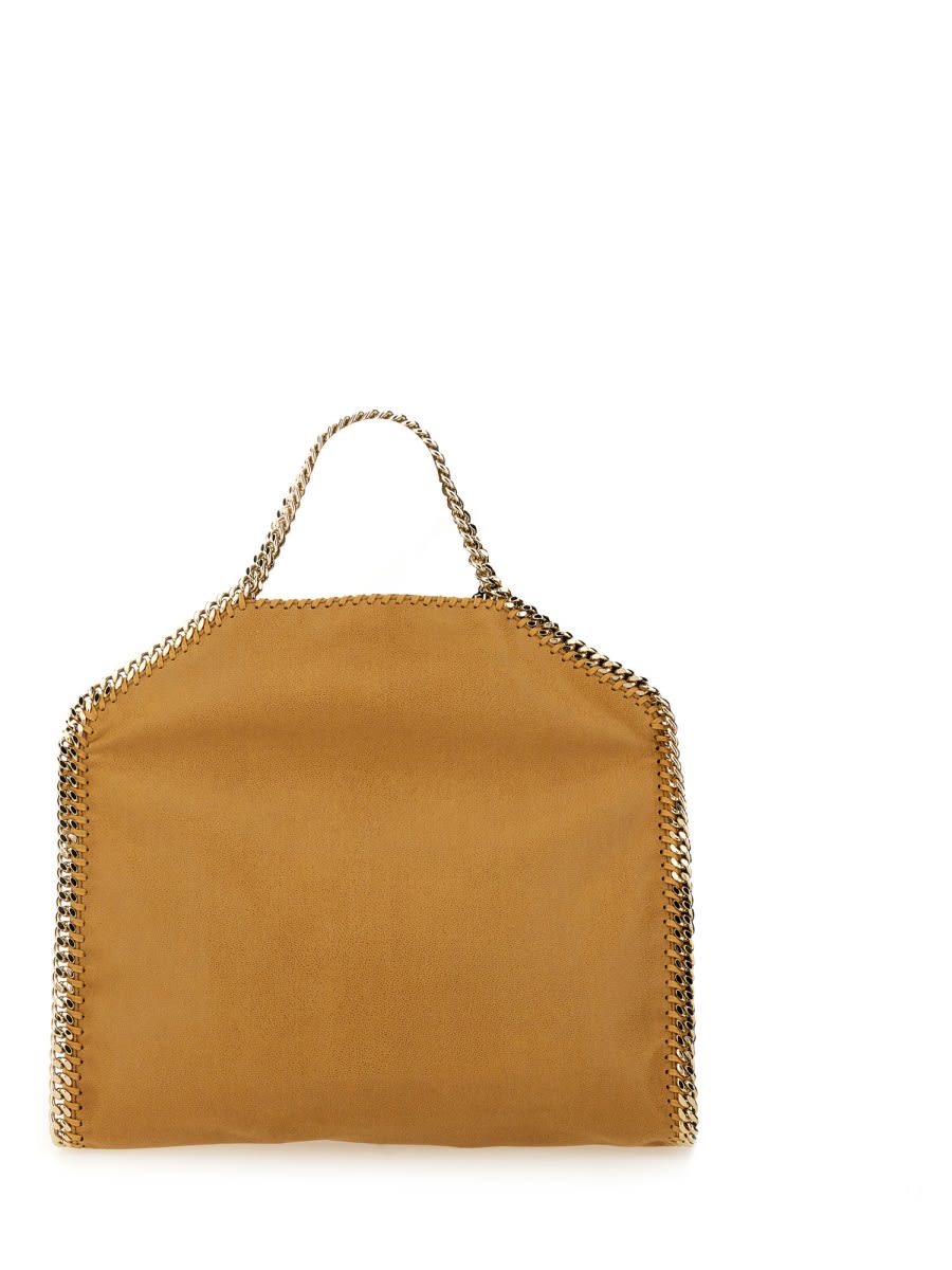 Stella Mccartney Falabella Fold Over Tote Bag In Amber