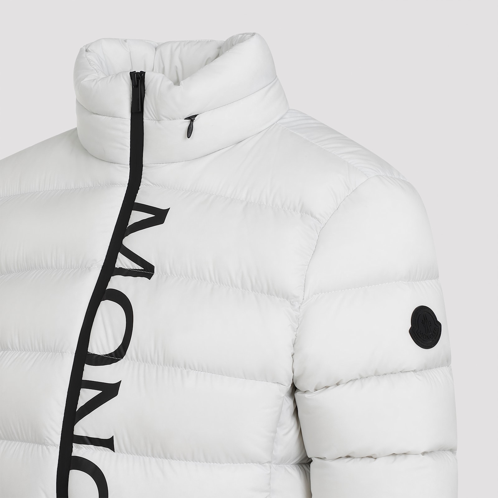 Shop Moncler Cerces Jacket In D Open Grey