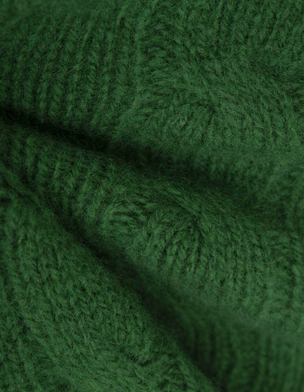 Shop Ralph Lauren Green Wool And Cashmere Braided Sweater