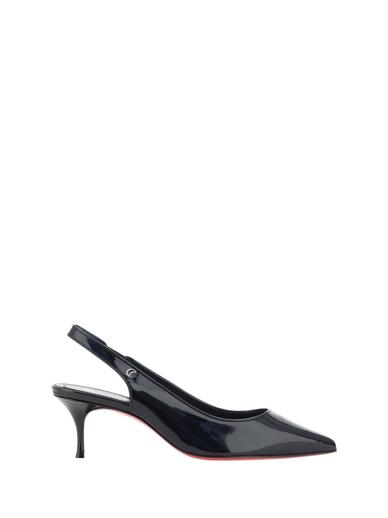 Shop Christian Louboutin Kate Sporty Pumps In Black/lin Black