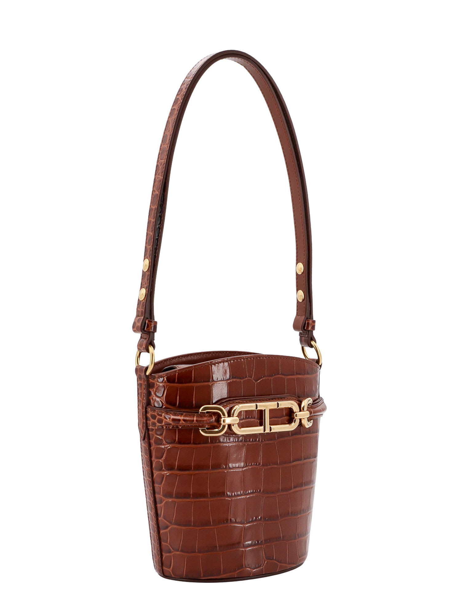 Shop Tom Ford Bucket Bag In Brown