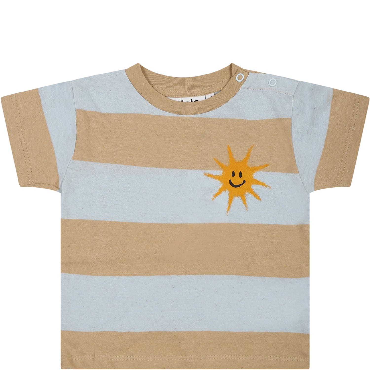 MOLO MULTICOLOR T-SHIRT FOR BABY BOY WITH SUN PRINT