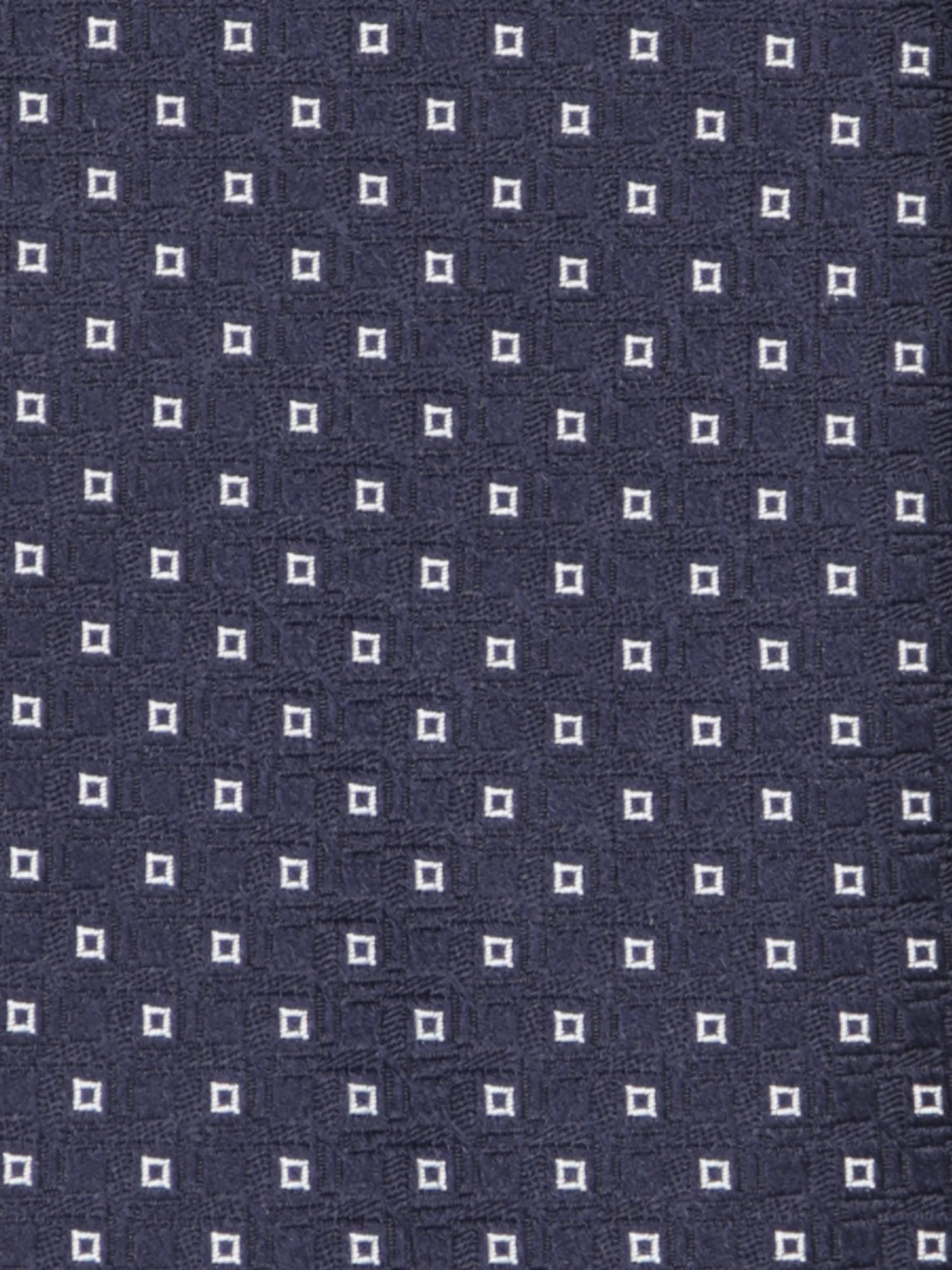 Shop Canali Micropattern Square White/blue Tie
