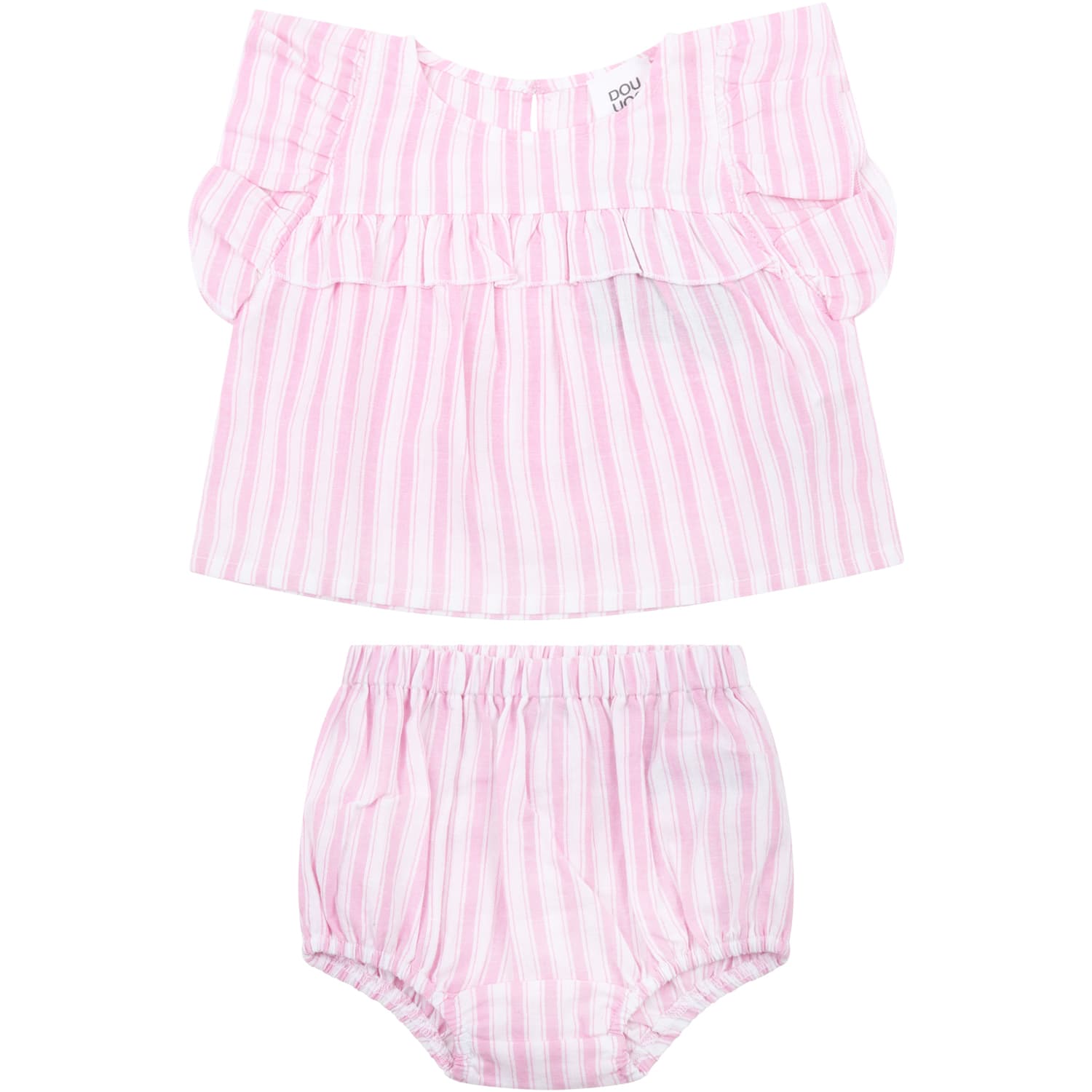 Douuod Striped Suit For Babygirl