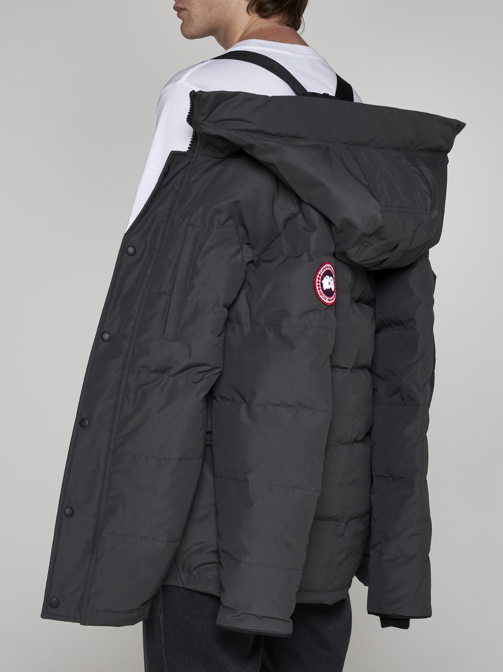 Shop Canada Goose Carson Nylon And Cotton Parka In Graphite