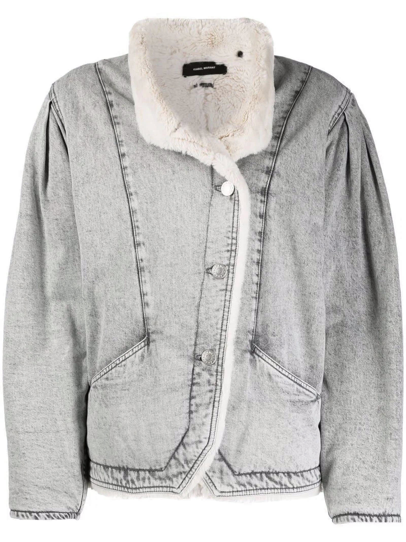 Isabel Marant Grey Cotton Denim Jacket