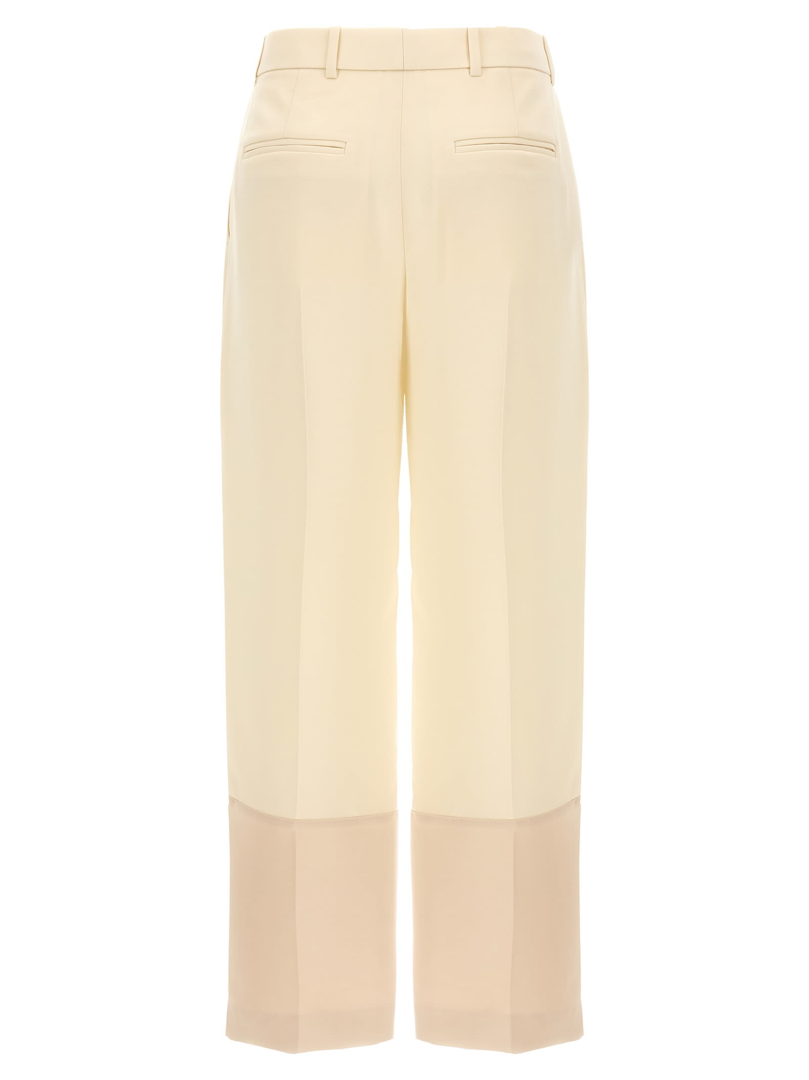 Tory Burch Cropped Pants In Neutral