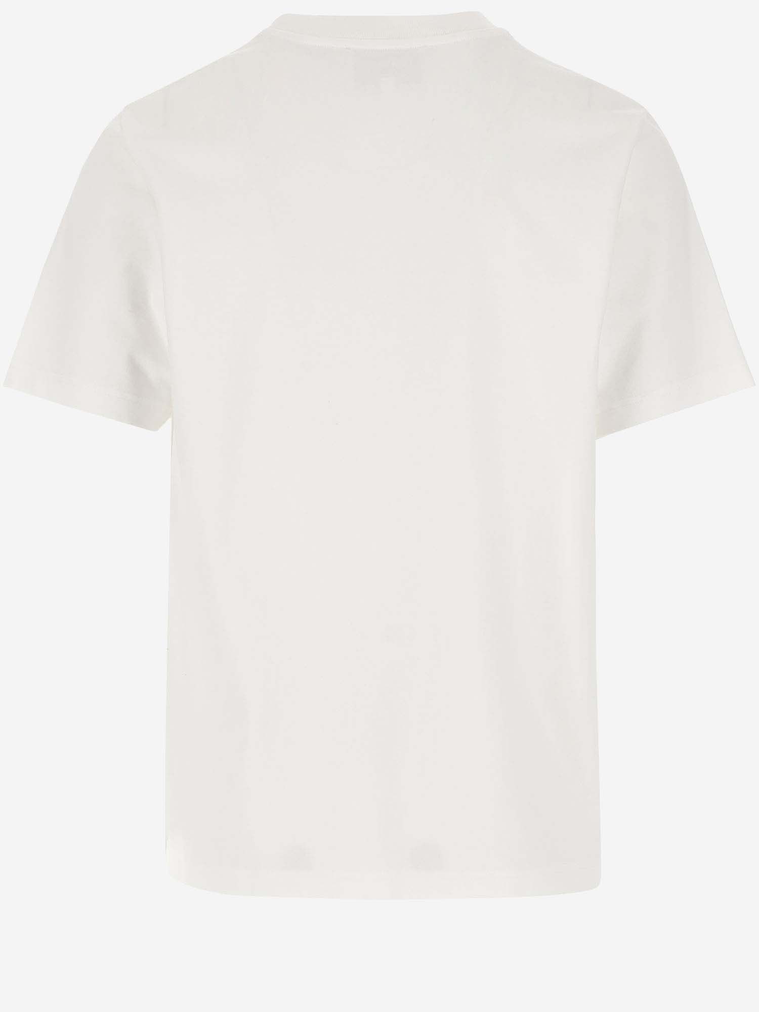 Shop Casablanca Cotton T-shirt With Logo In White