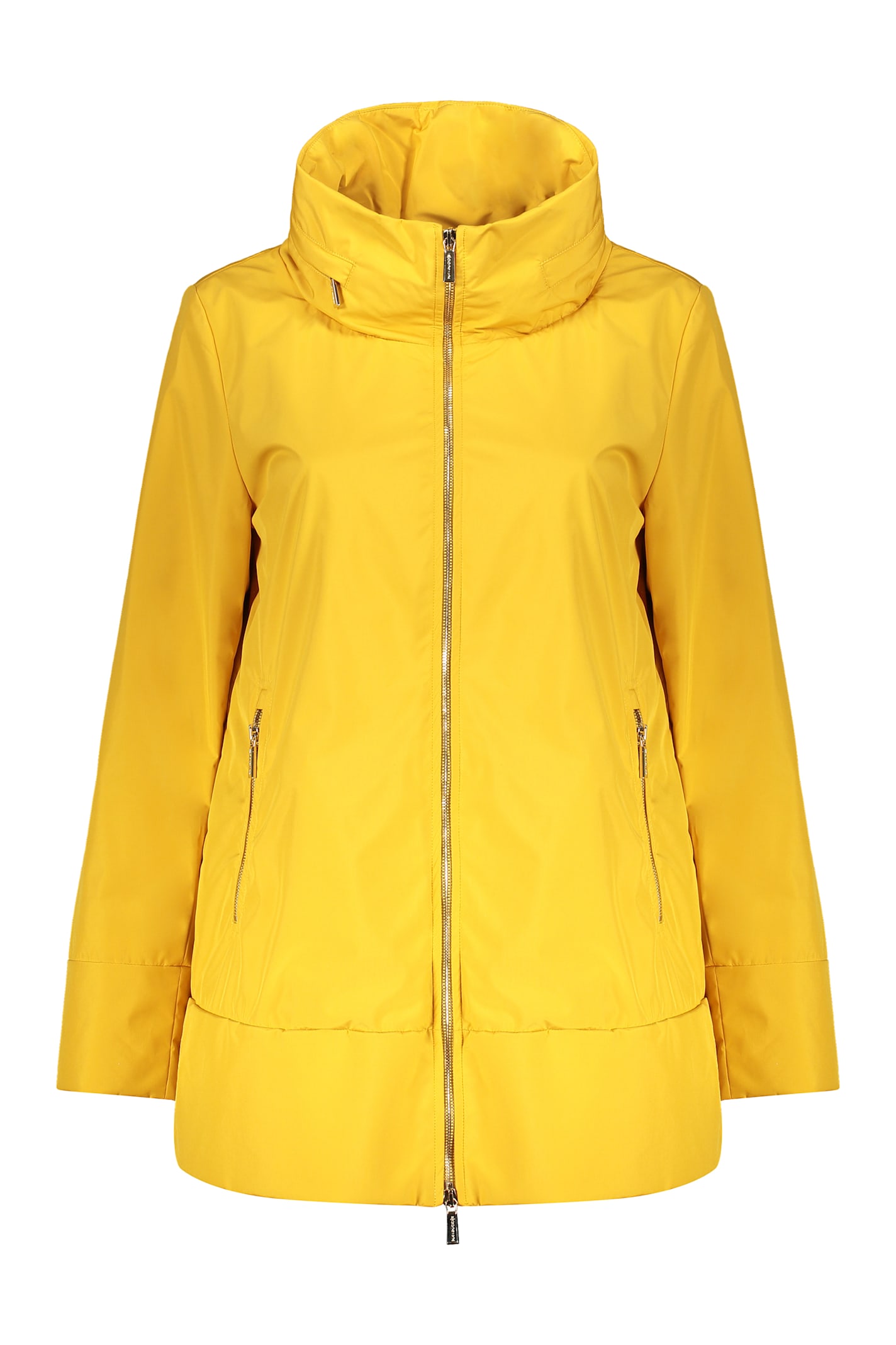 Moorer Waterproof Hooded Coat In Ocher