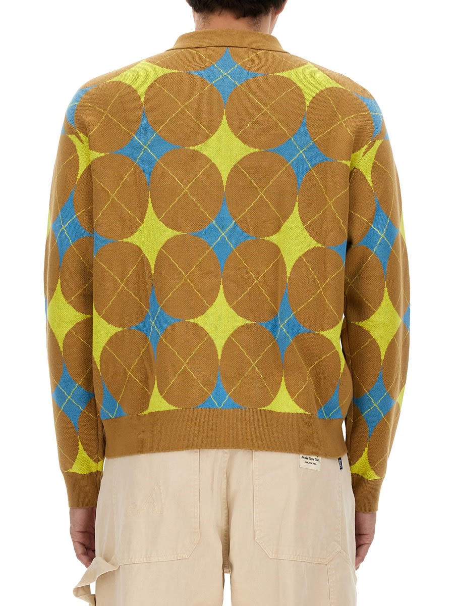 Shop Awake Ny Argyle Shirt In Brown