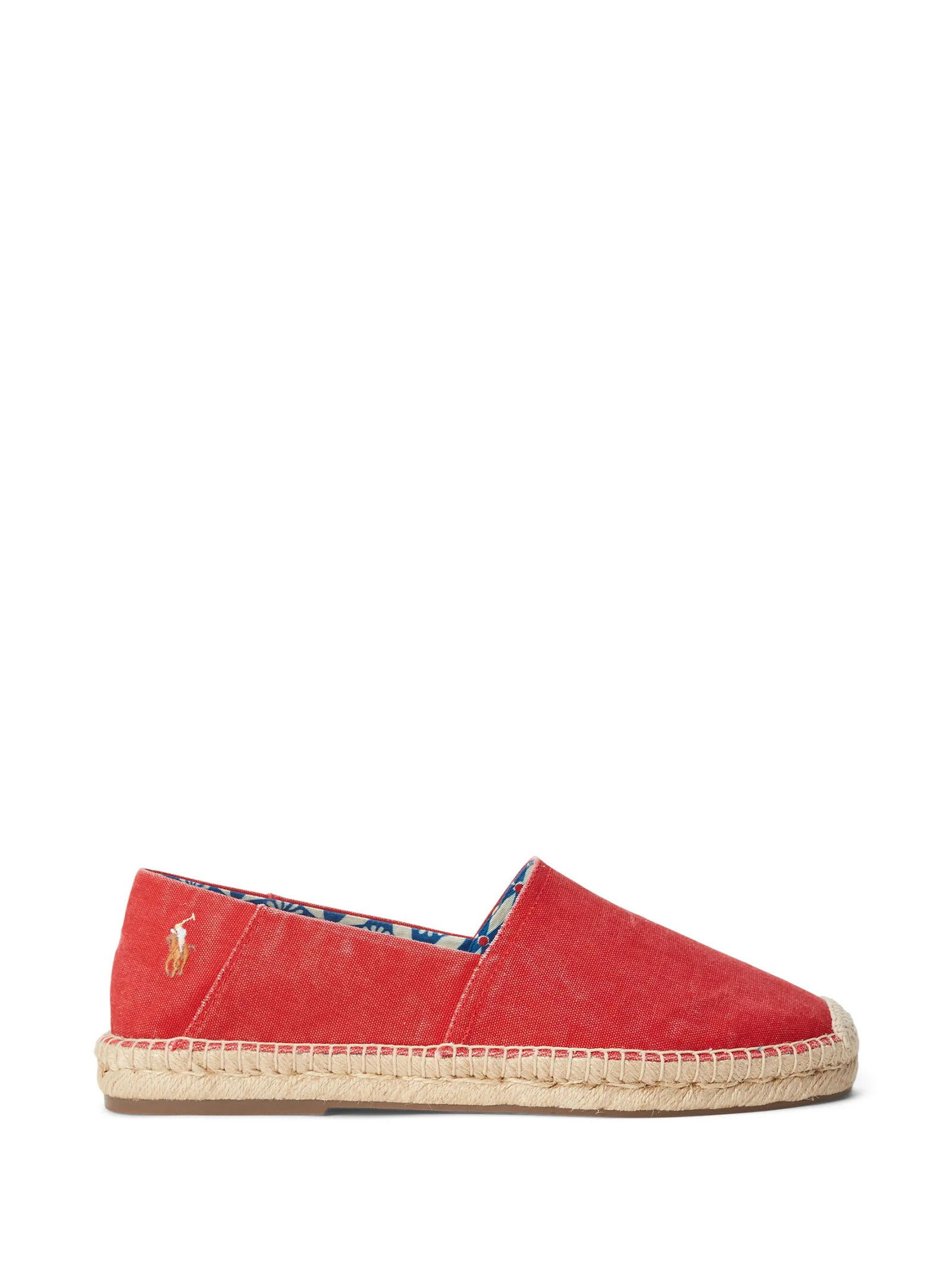 Red Espadrilles With Logo