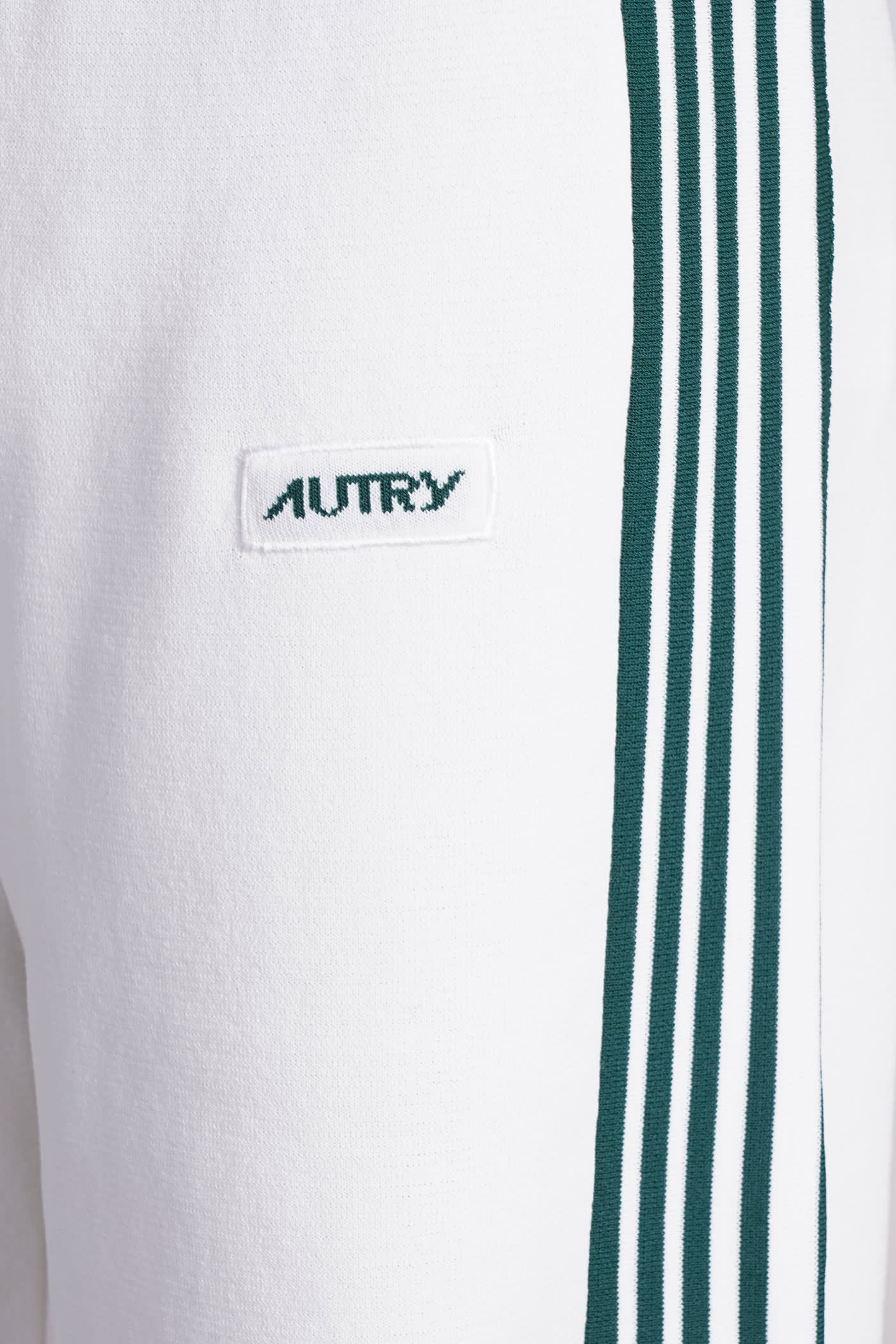 Shop Autry Shorts In White Cotton